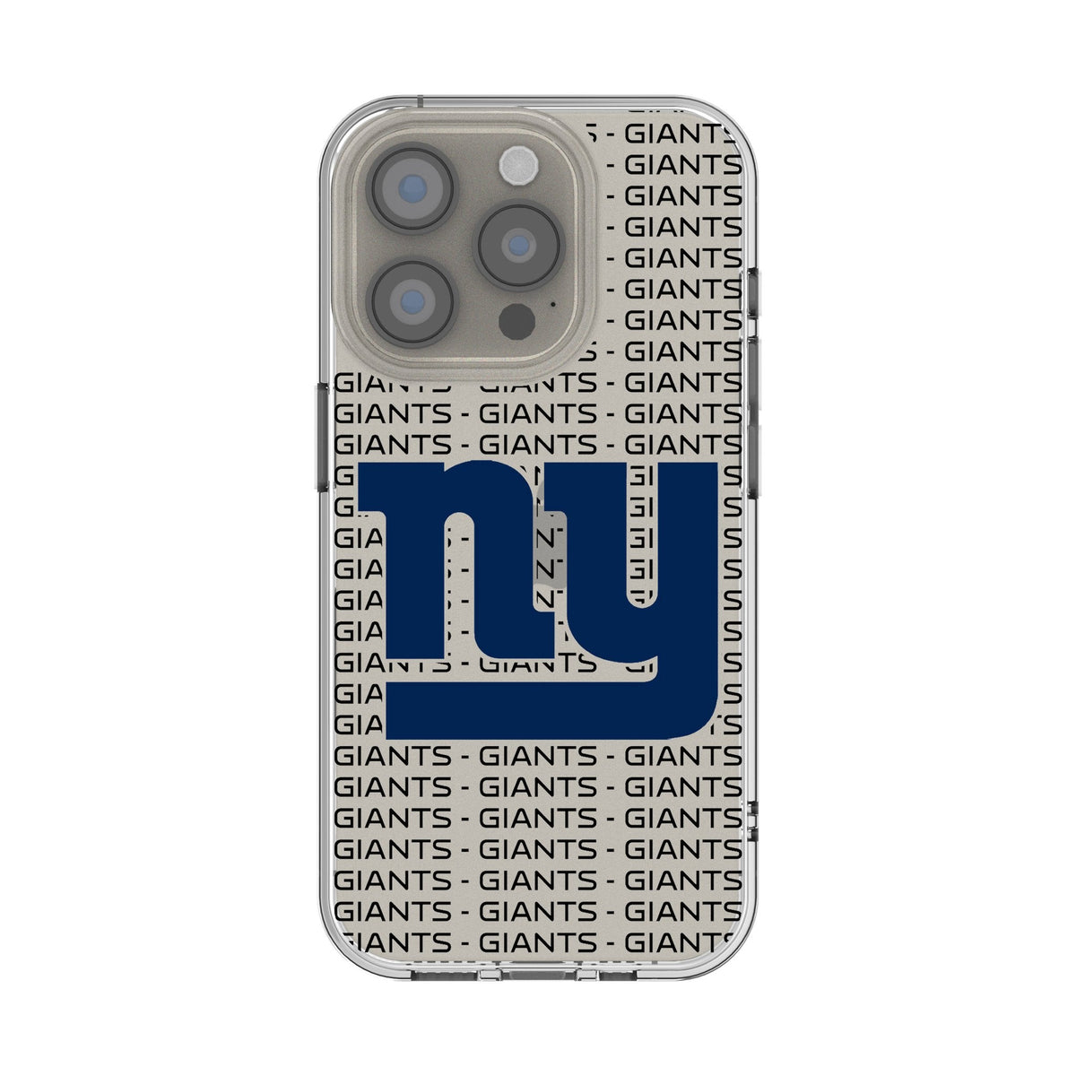 New York Giants Text Backdrop Clear Phone Case for Apple iPhone 1