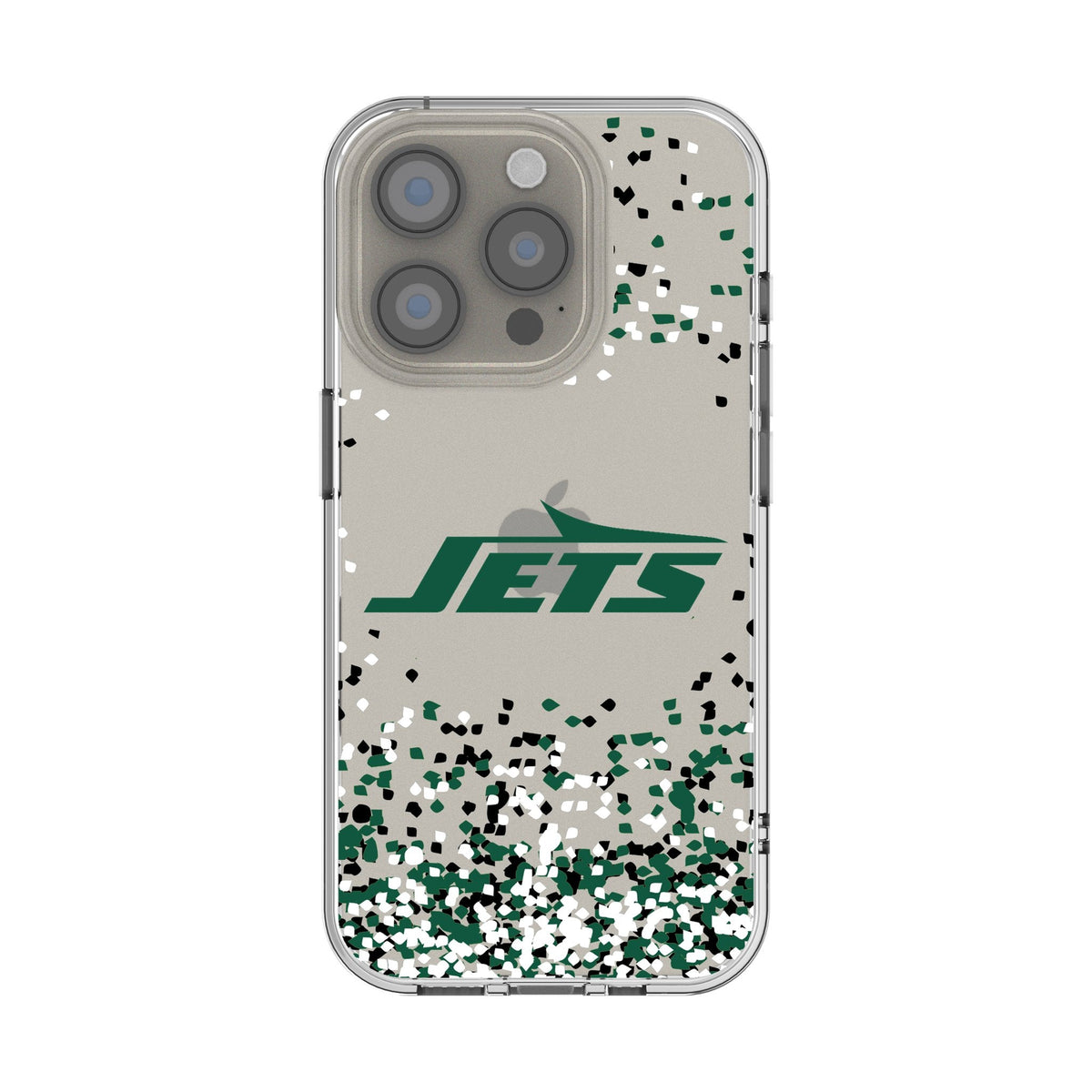 New York Jets Confetti Clear Phone Case for Apple iPhone 1