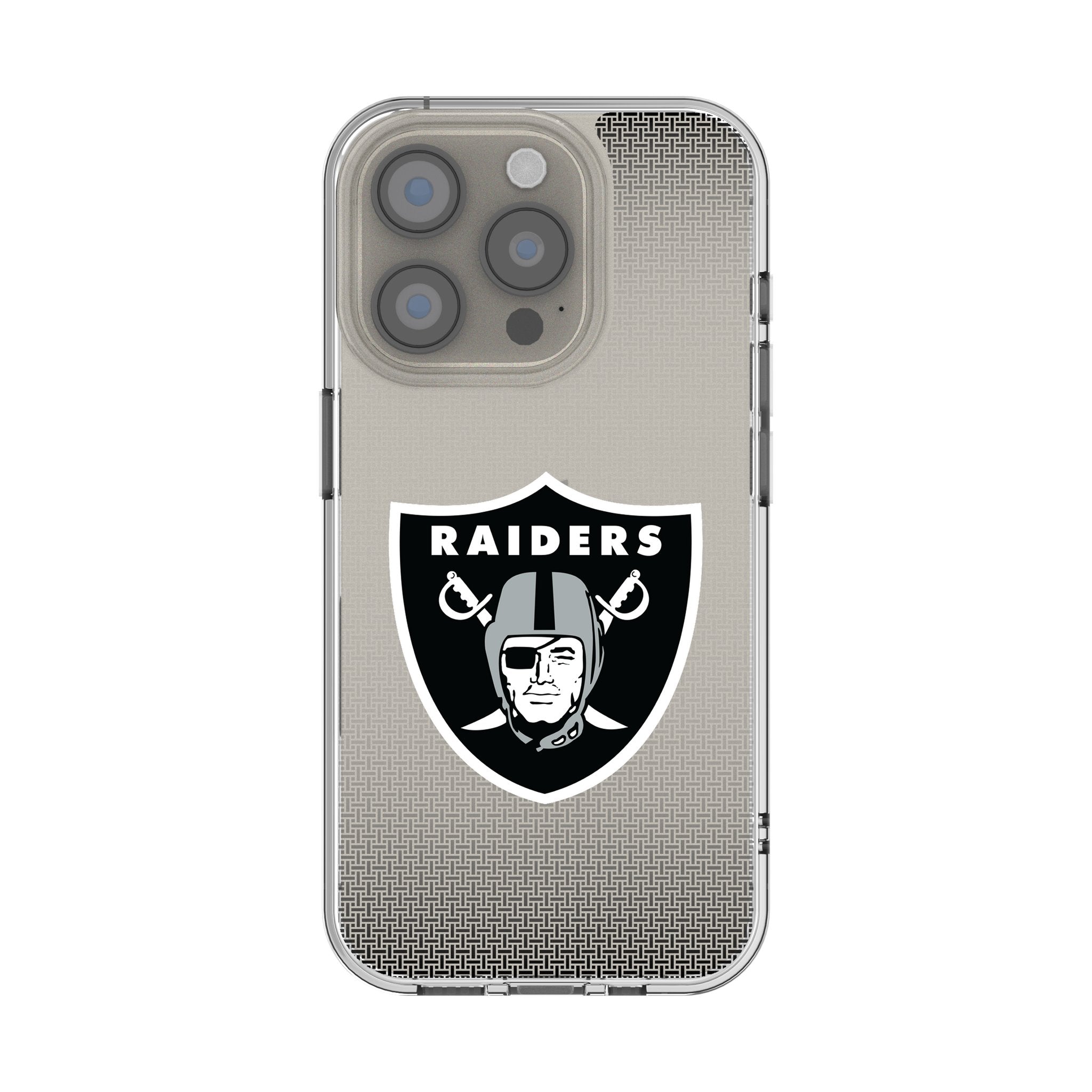 Las Vegas Raiders Linen Clear Phone Case for Apple iPhone 1