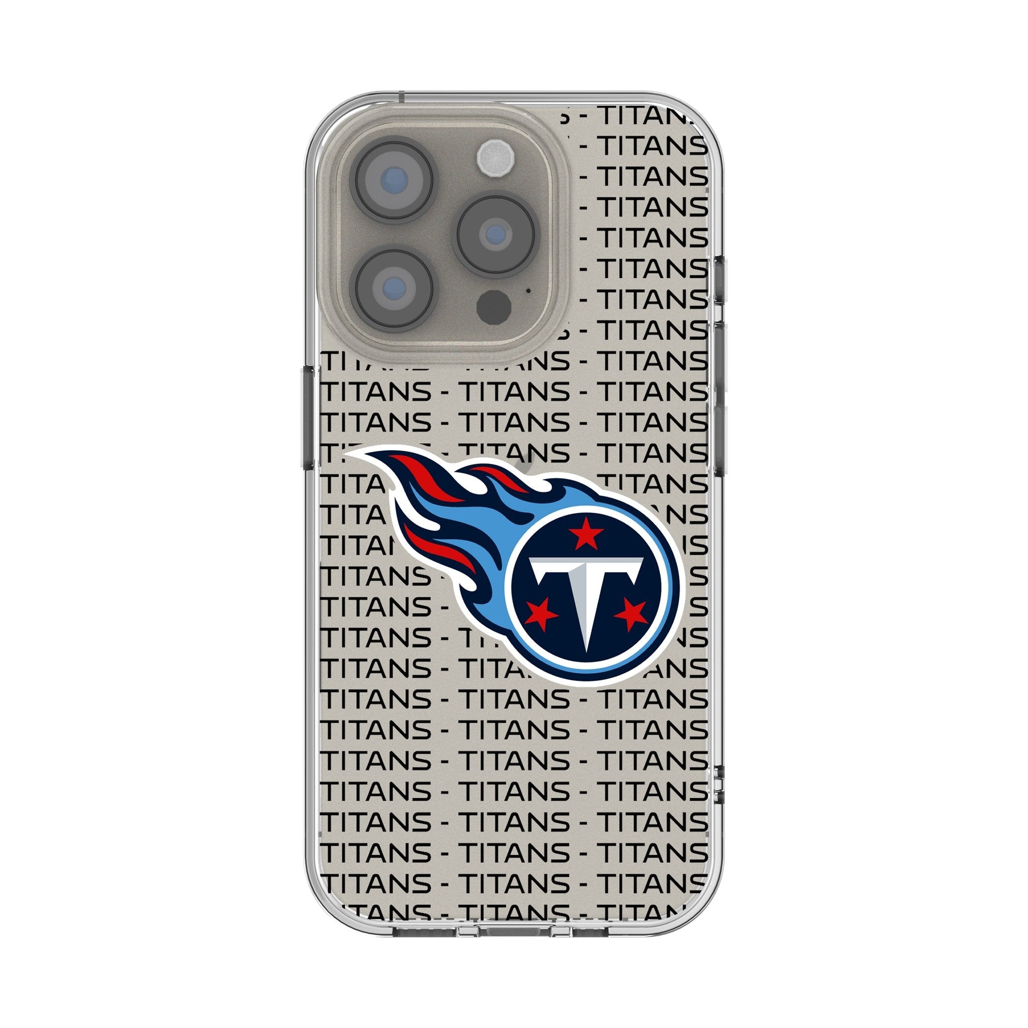 Tennessee Titans Text Backdrop Clear Phone Case for Apple iPhone 1