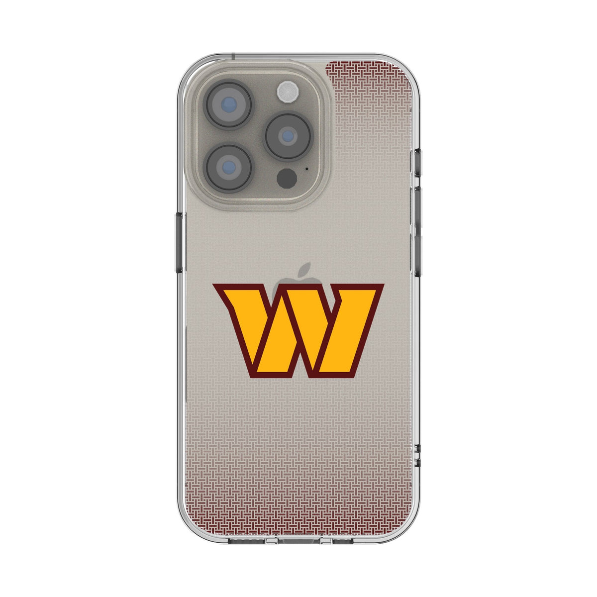 Washington Commanders Linen Clear Phone Case for Apple iPhone 1