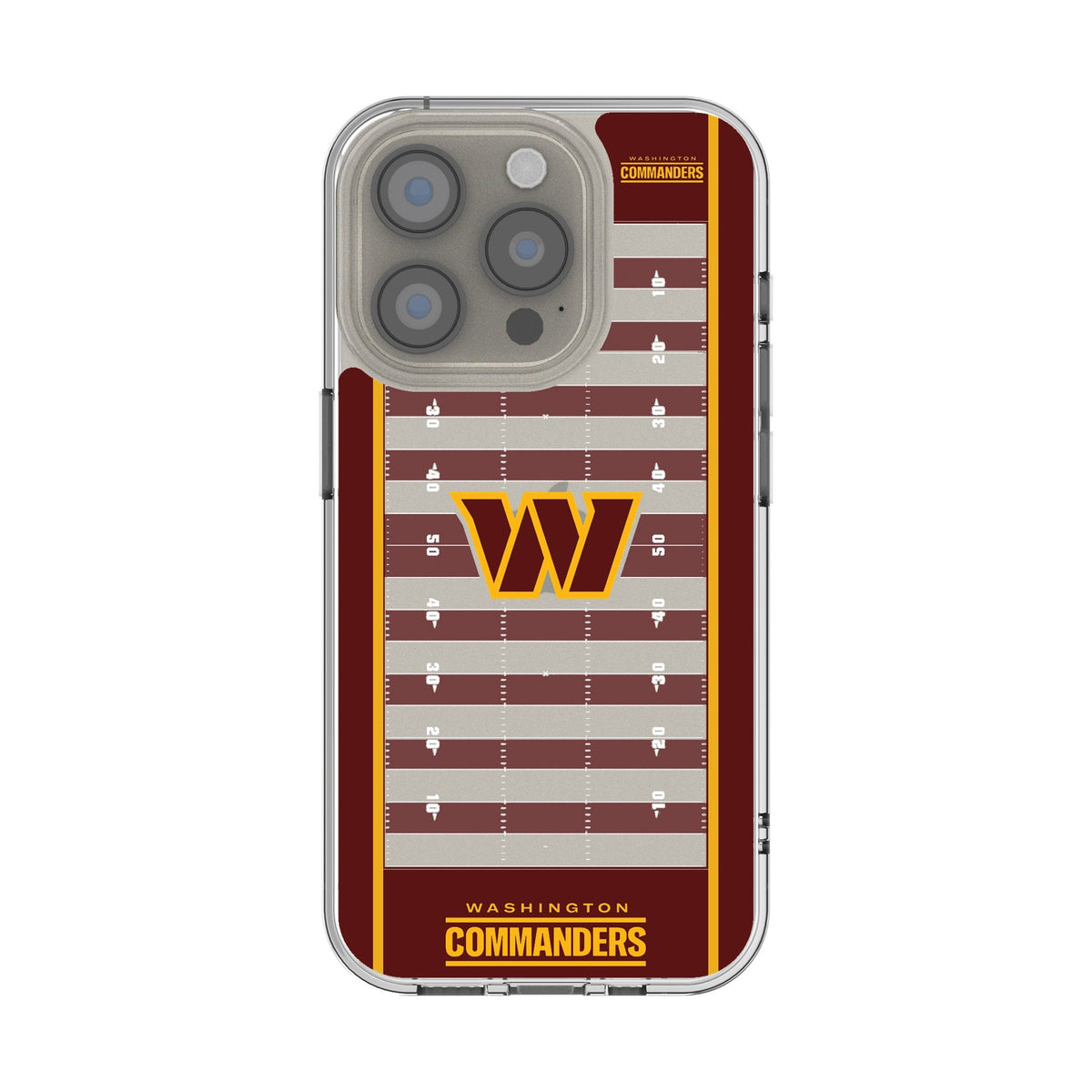 Washington Commanders Field Clear Phone Case for Apple iPhone 1