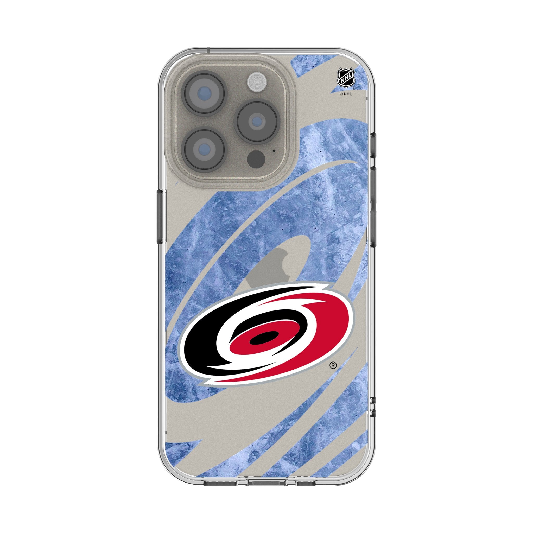 Carolina Hurricanes Ice Tilt Clear Phone Case for Apple iPhone
