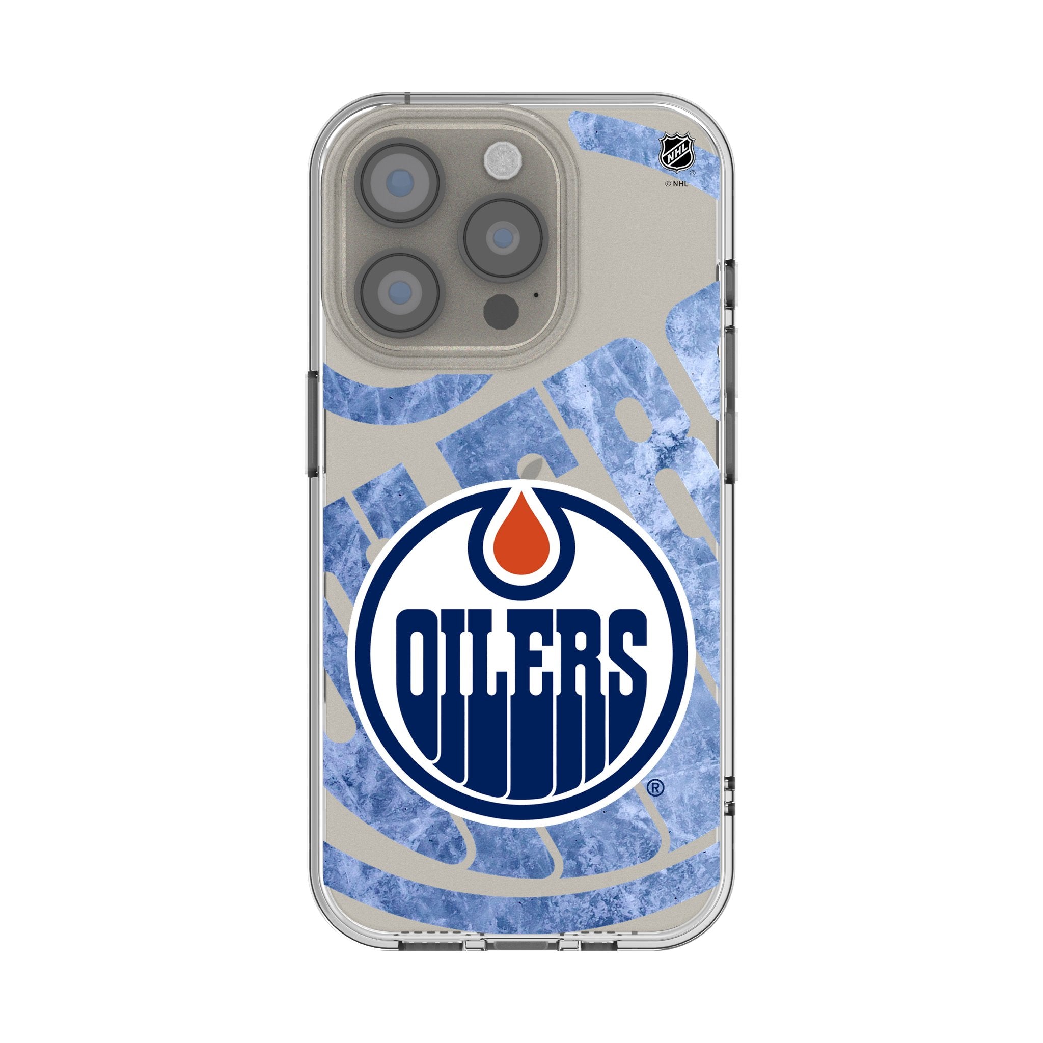 Edmonton Oilers Ice Tilt Clear Phone Case for Apple iPhone
