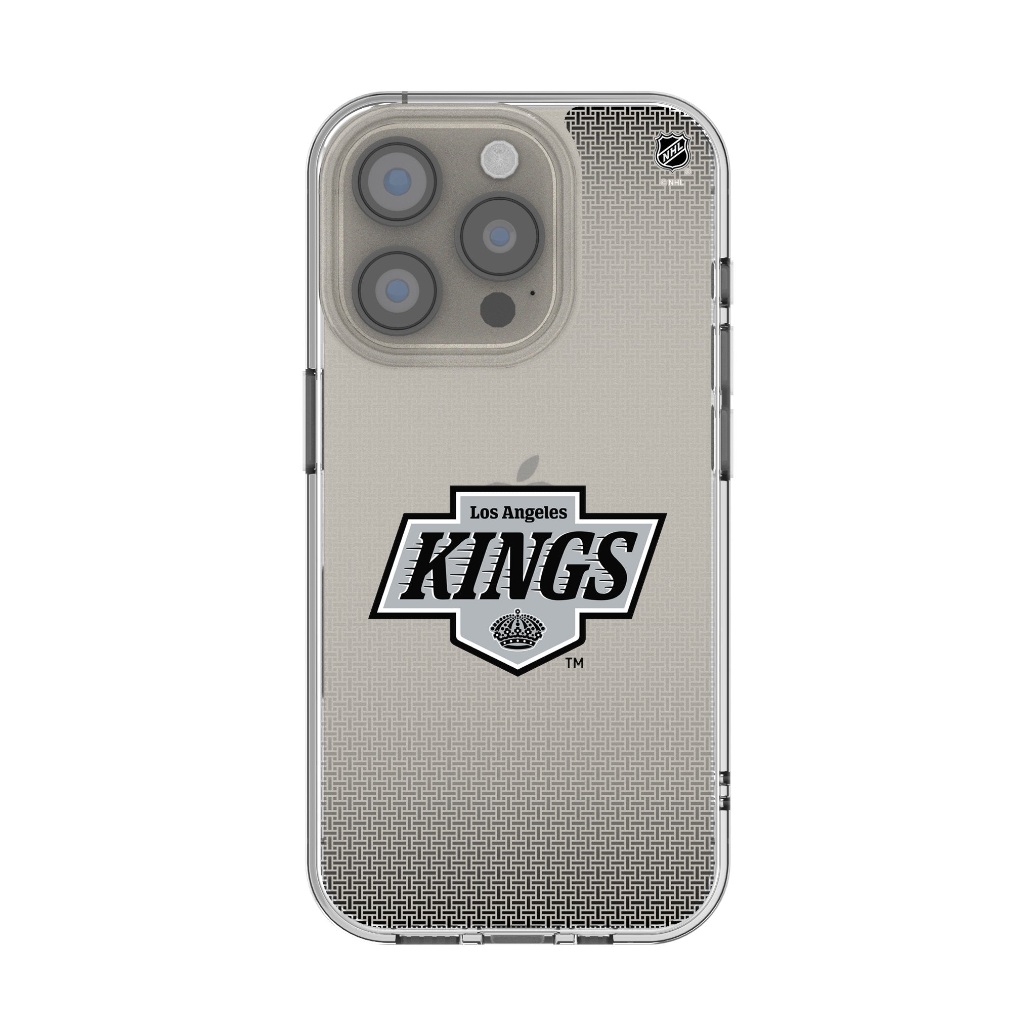 LA Kings Linen Clear Phone Case for Apple iPhone