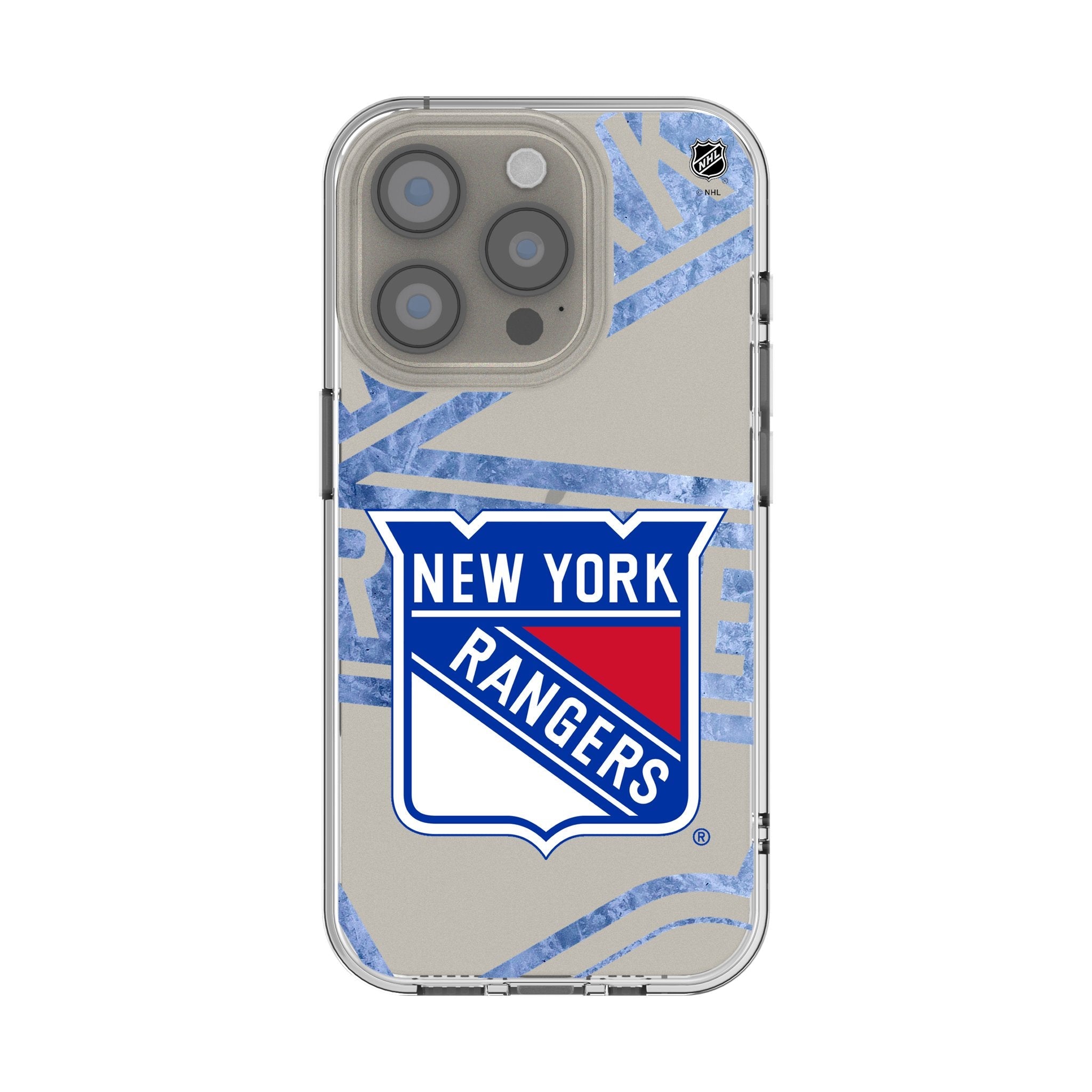 New York Rangers Ice Tilt Clear Phone Case for Apple iPhone