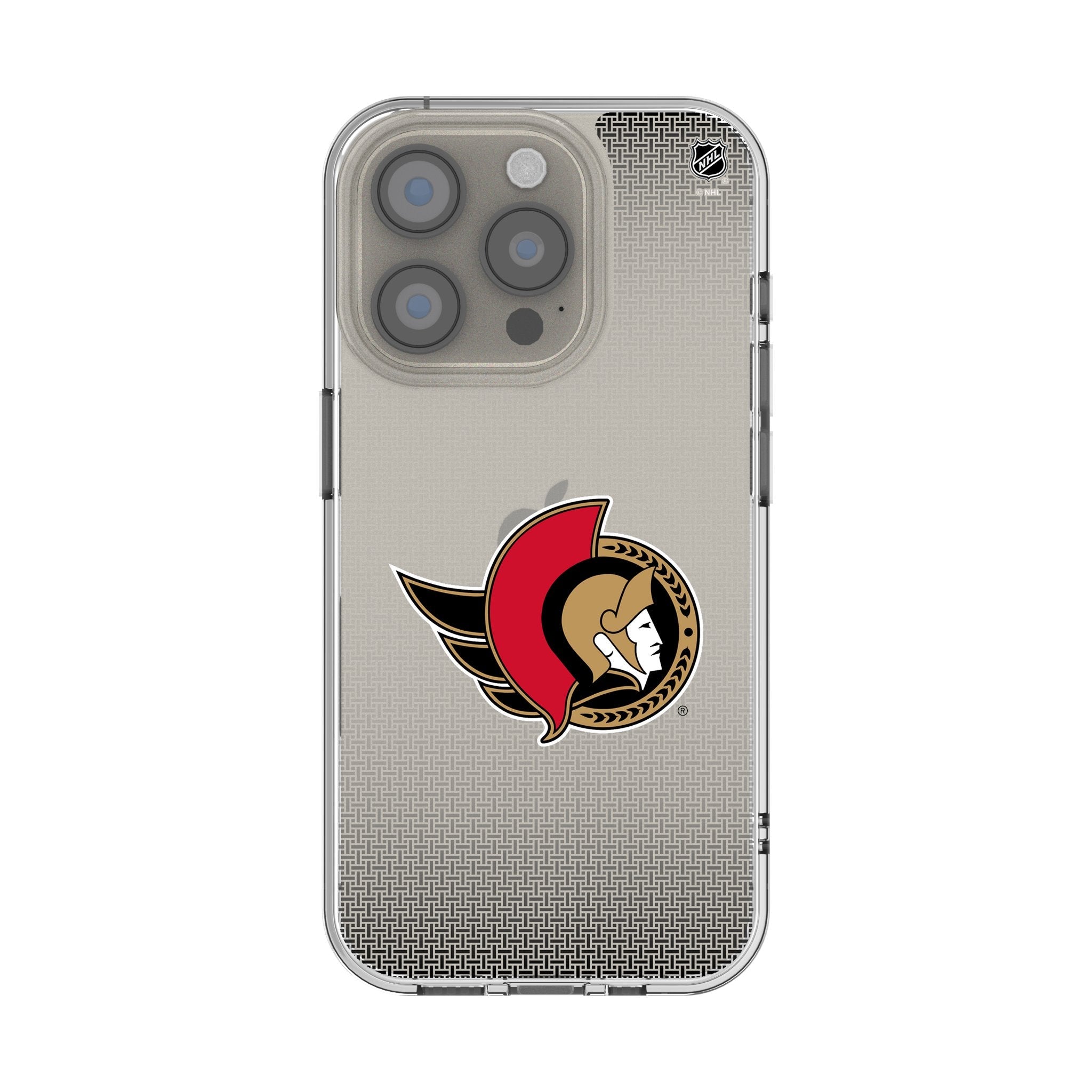 Ottawa Senators Linen Clear Phone Case for Apple iPhone