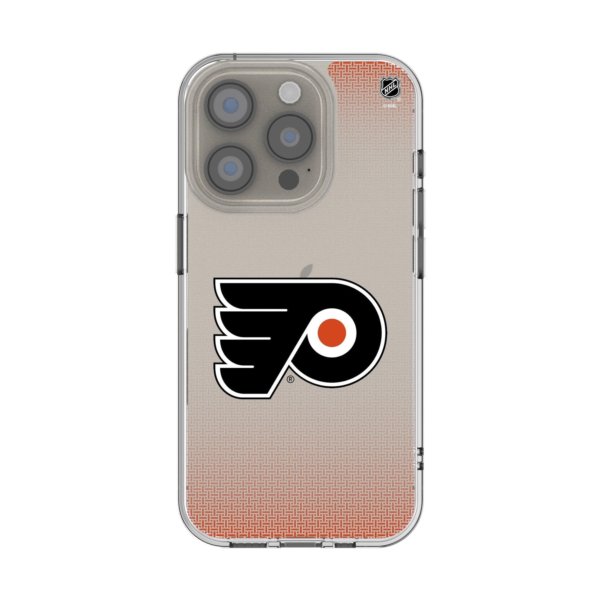 Philadelphia Flyers Linen Clear Phone Case for Apple iPhone