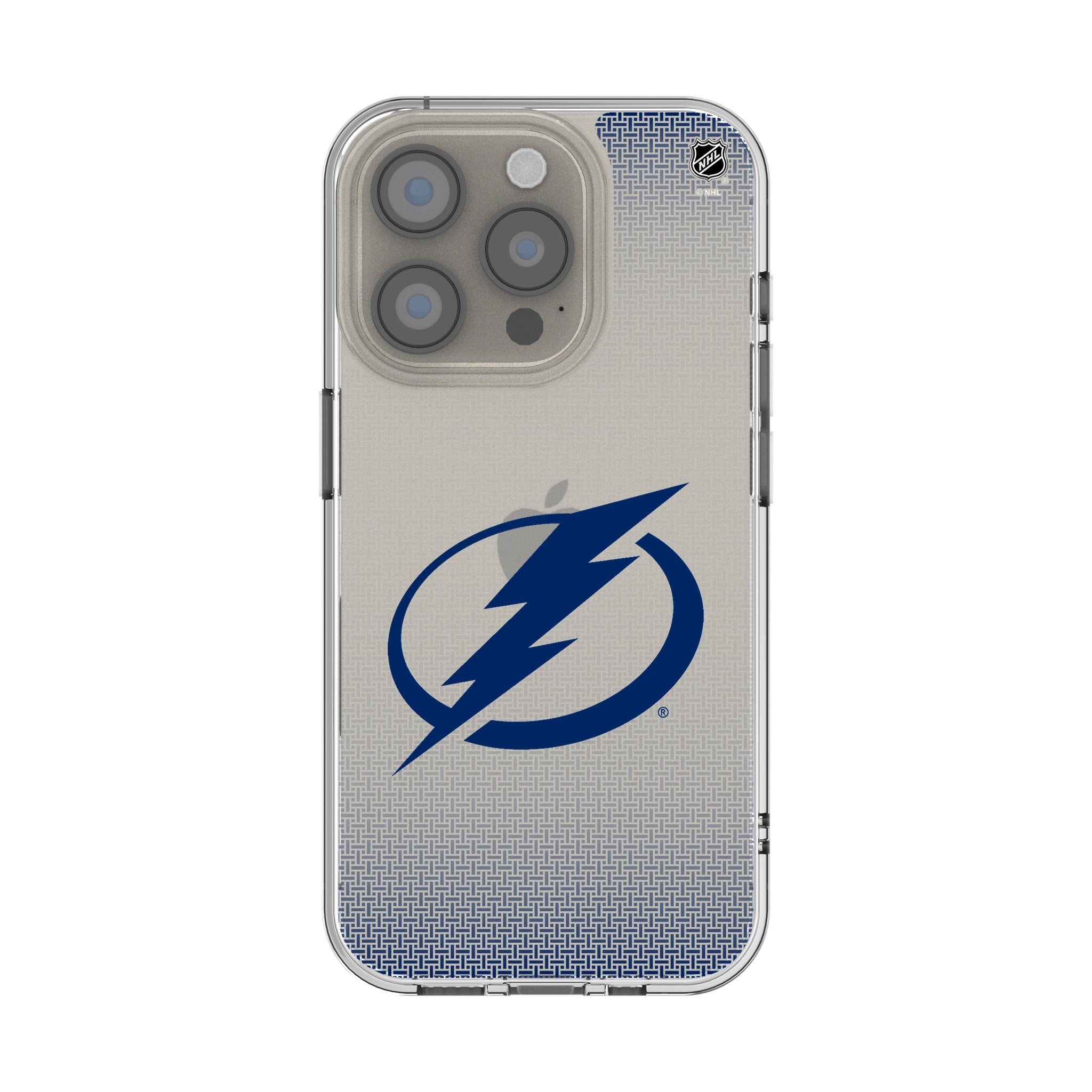 Tampa Bay Lightning Linen Clear Phone Case for Apple iPhone