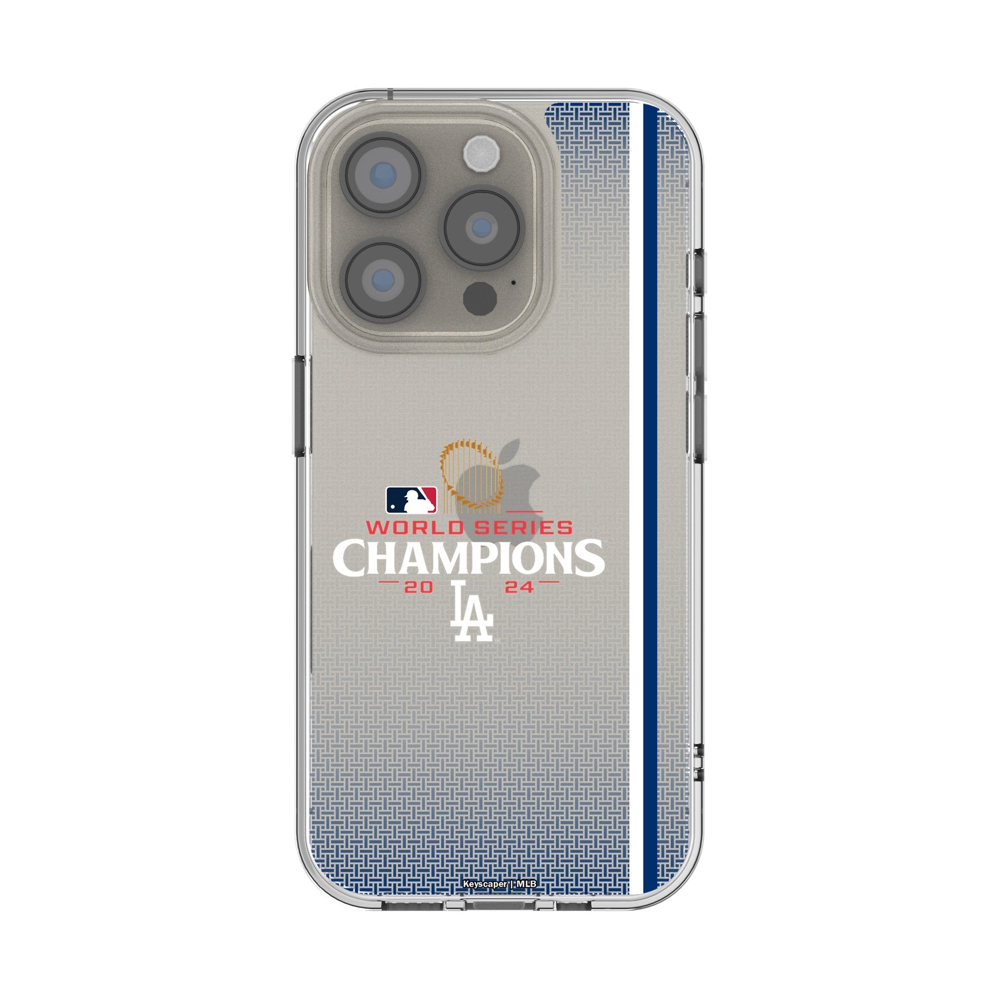 LA Dodgers 2024 MLB World Series Clear Phone Case for Apple iPhone