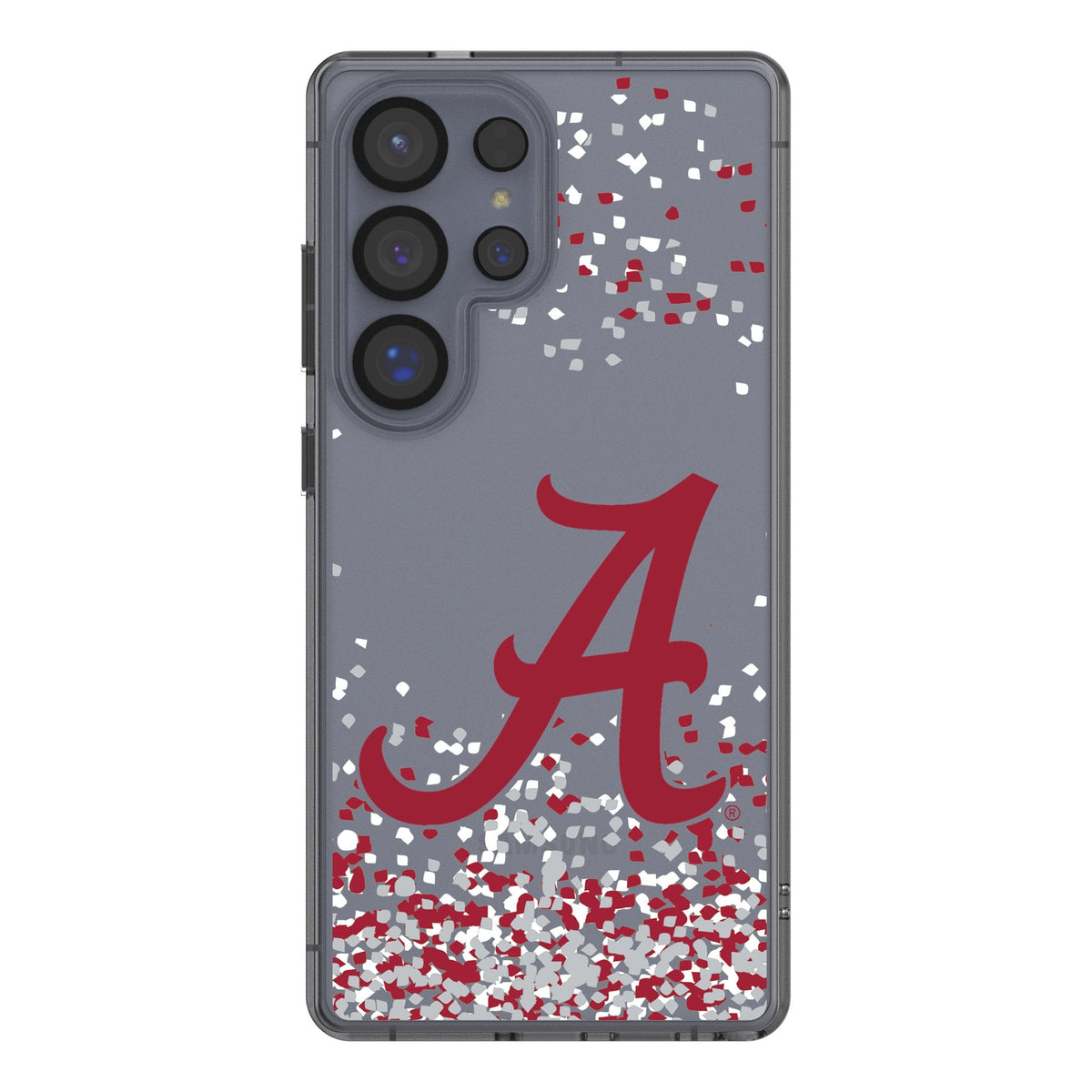 University of Alabama Crimson Tide Script A Confetti Clear Phone Case for Samsung Galaxy 1