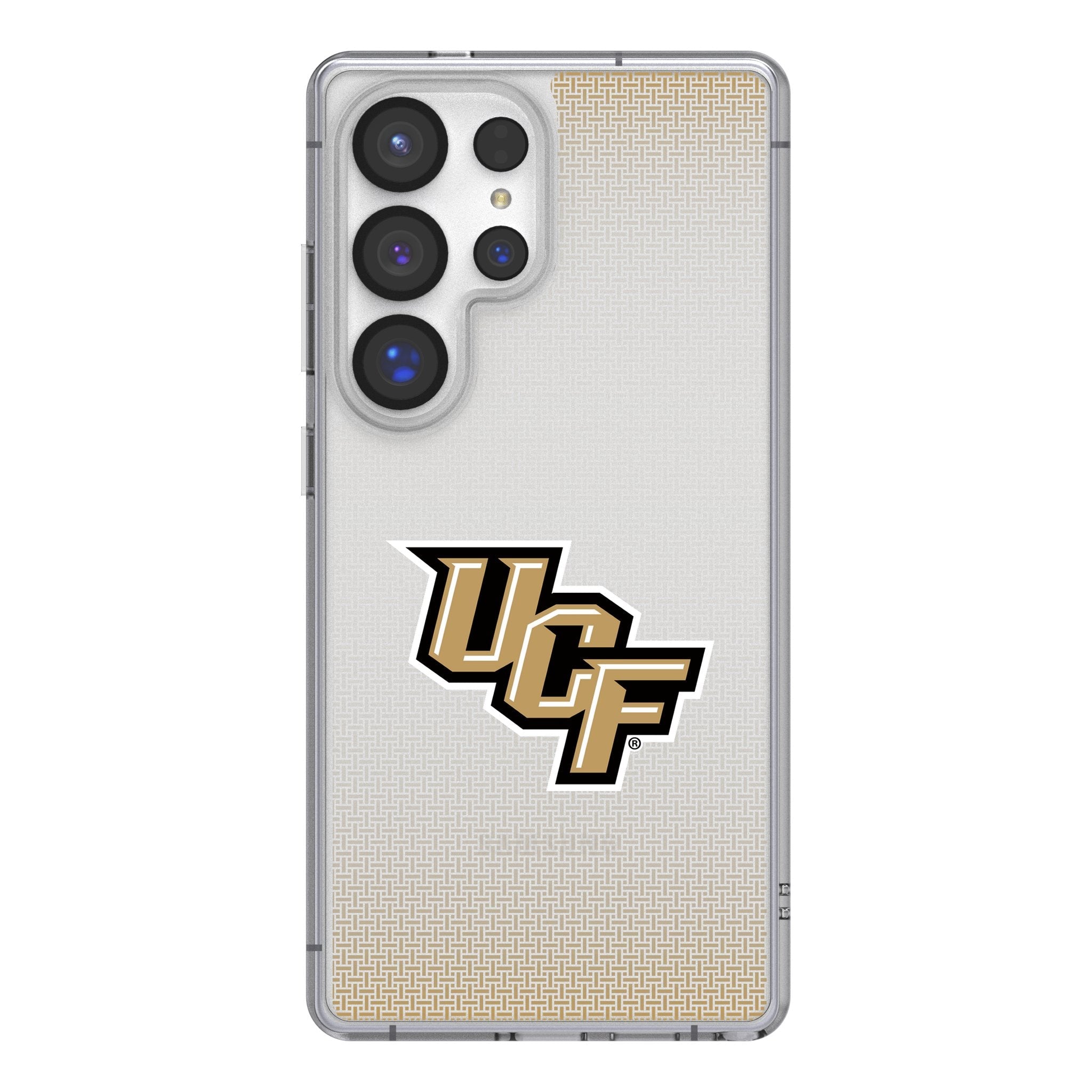 University of Central Florida Golden Knights Linen Clear Phone Case for Samsung Galaxy