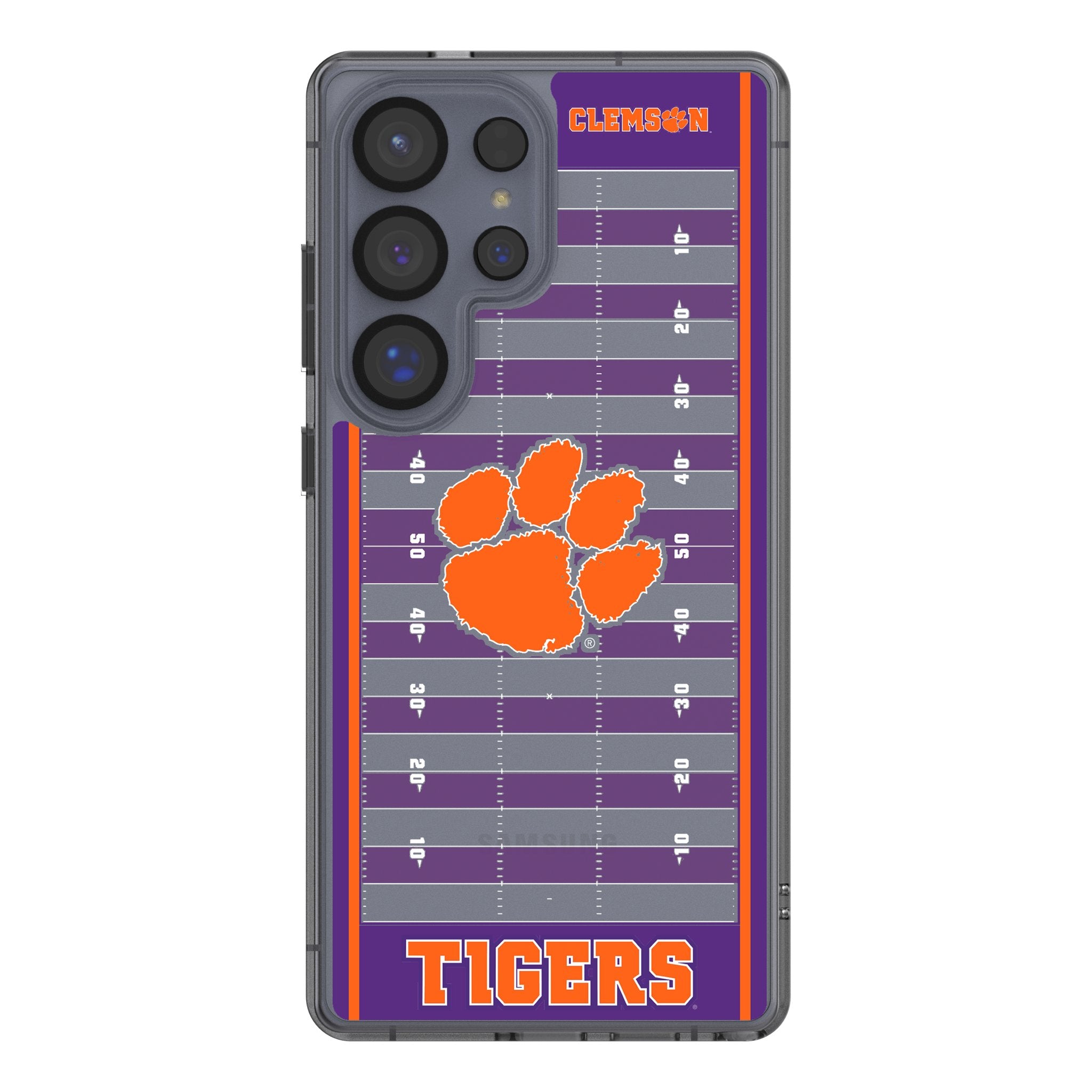 Clemson University Tigers Field Clear Phone Case for Samsung Galaxy 1