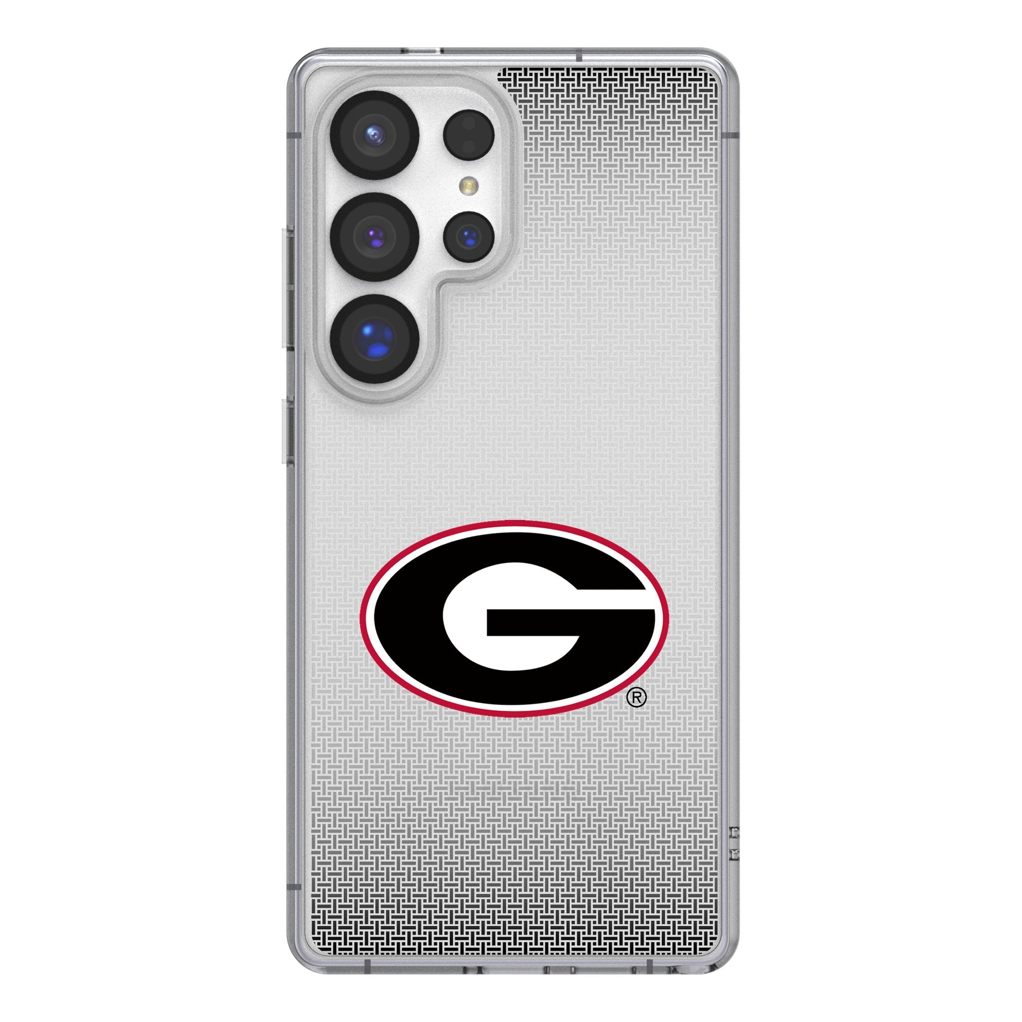 University of Georgia Bulldogs Linen Clear Phone Case for Samsung Galaxy 1