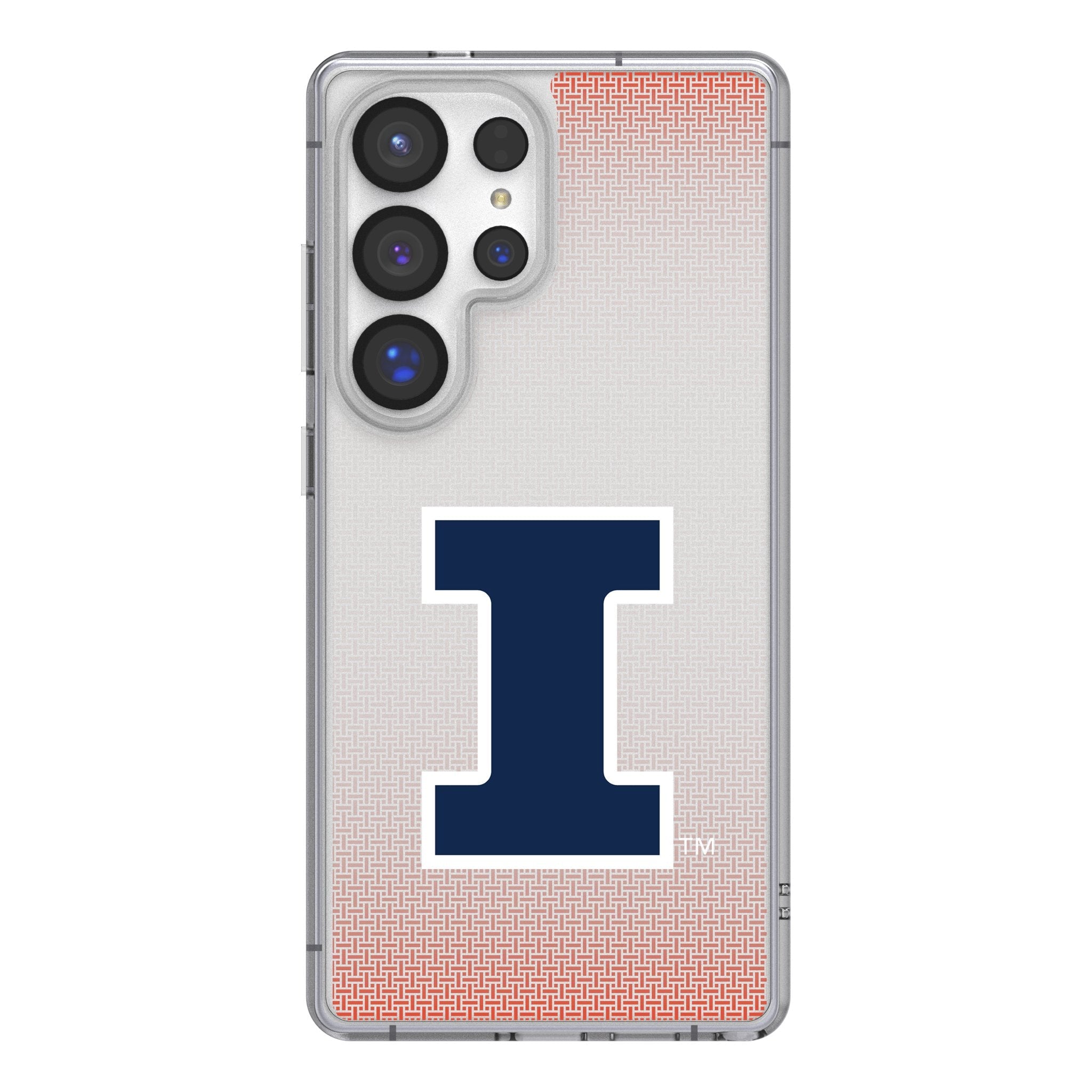 University of Illinois Fighting Illini Linen Clear Phone Case for Samsung Galaxy
