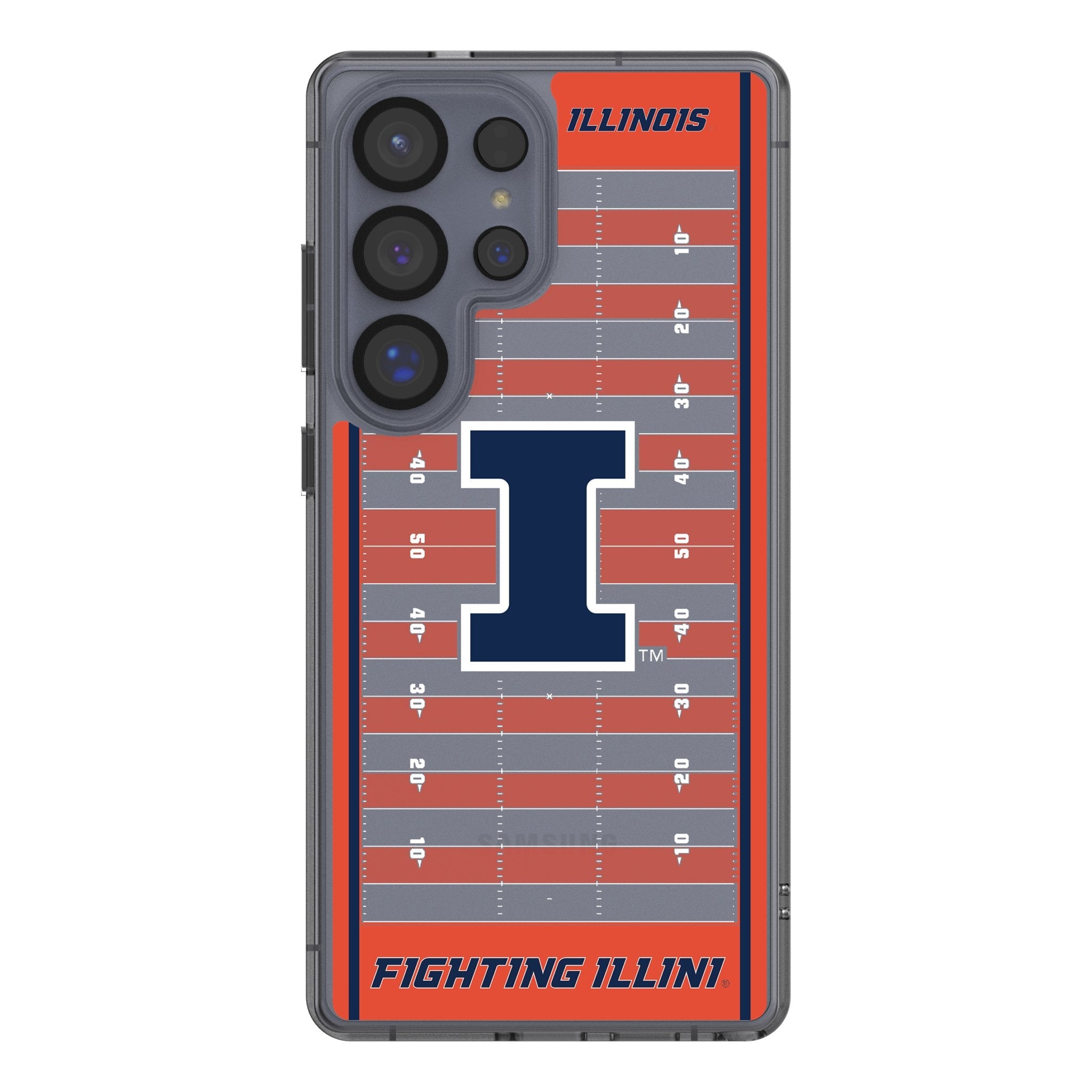 University of Illinois Fighting Illini Field Clear Phone Case for Samsung Galaxy