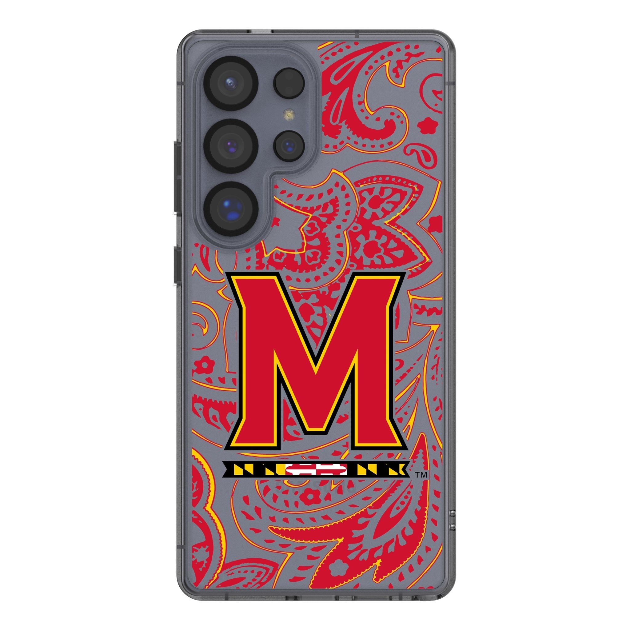 University of Maryland Terrapins Paisley Clear Phone Case for Samsung Galaxy 1