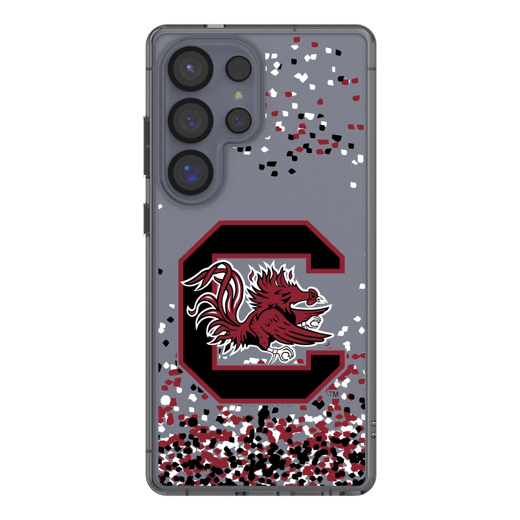 University of South Carolina Gamecocks Confetti Clear Phone Case for Samsung Galaxy