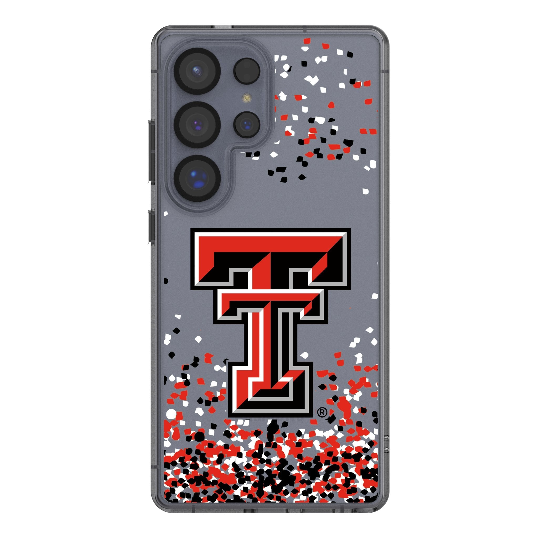 Texas Tech Red Raiders Confetti Clear Phone Case for Samsung Galaxy 1