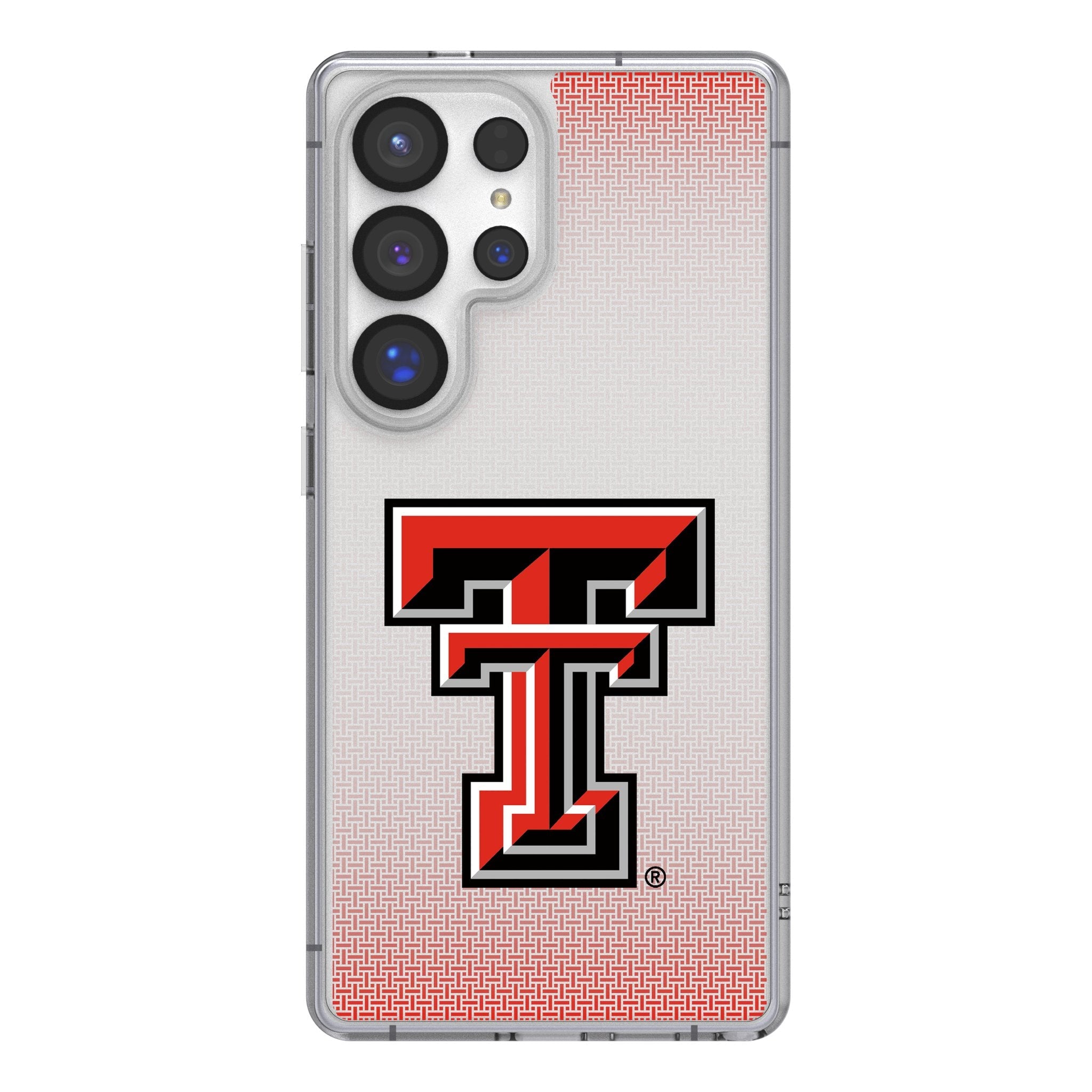 Texas Tech Red Raiders Linen Clear Phone Case for Samsung Galaxy