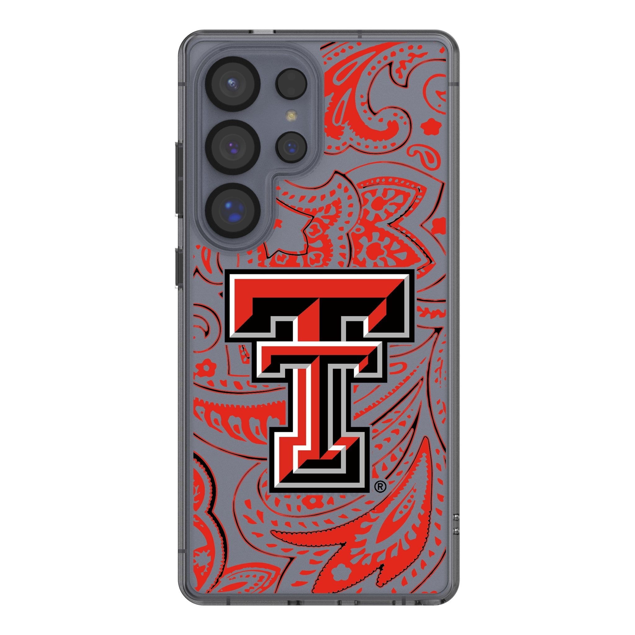 Texas Tech Red Raiders Paisley Clear Phone Case for Samsung Galaxy