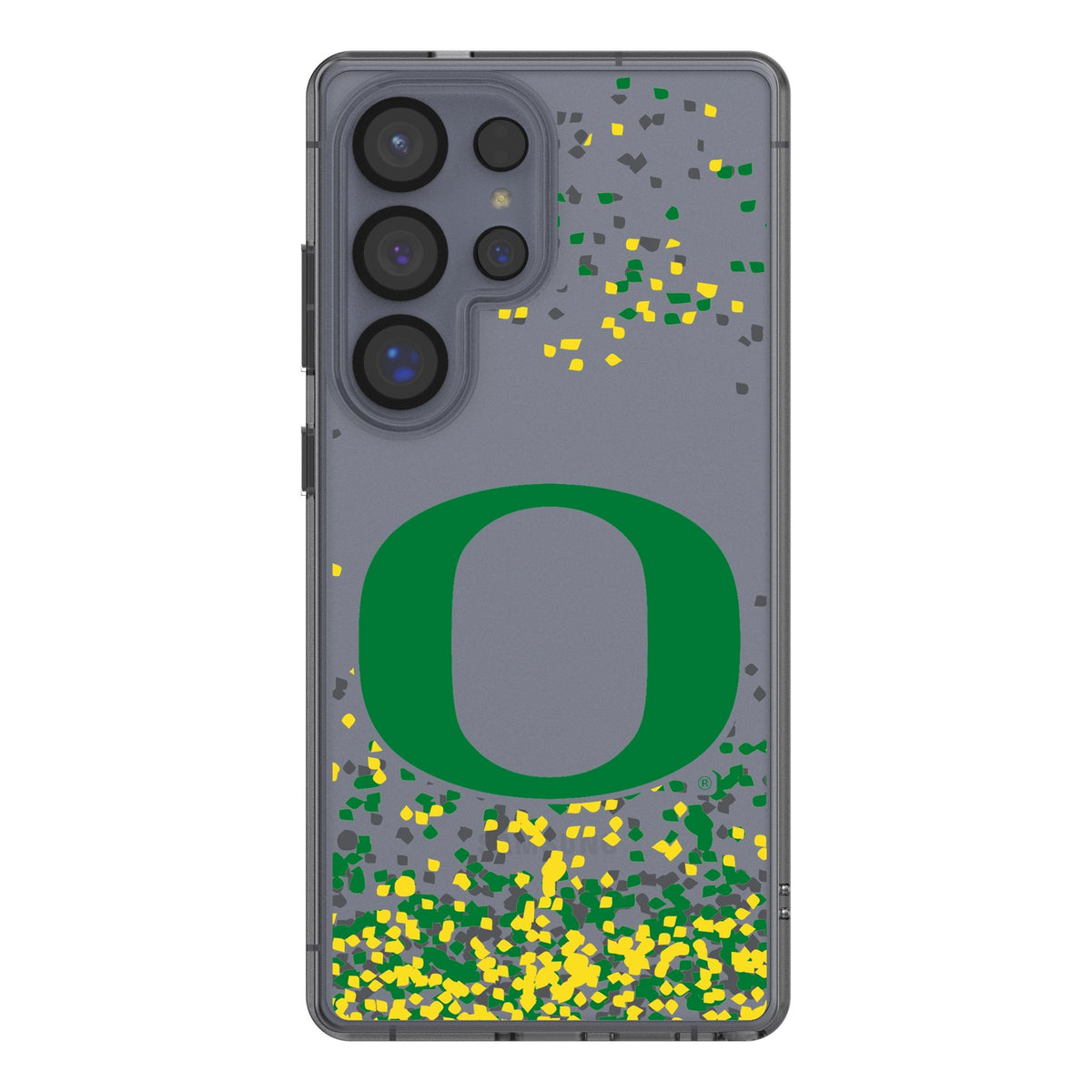 University of Oregon Ducks Confetti Clear Phone Case for Samsung Galaxy