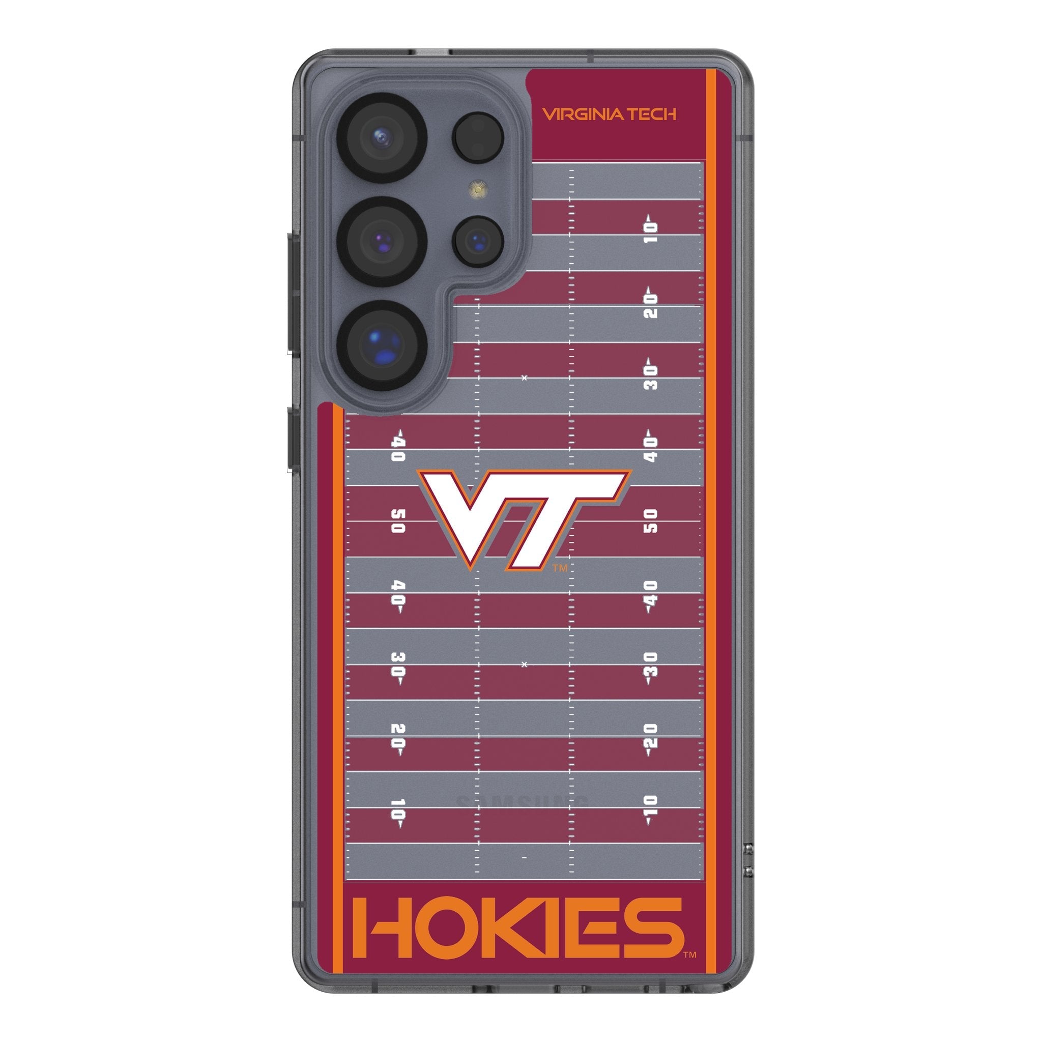 Virginia Tech Hokies Field Clear Phone Case for Samsung Galaxy 1