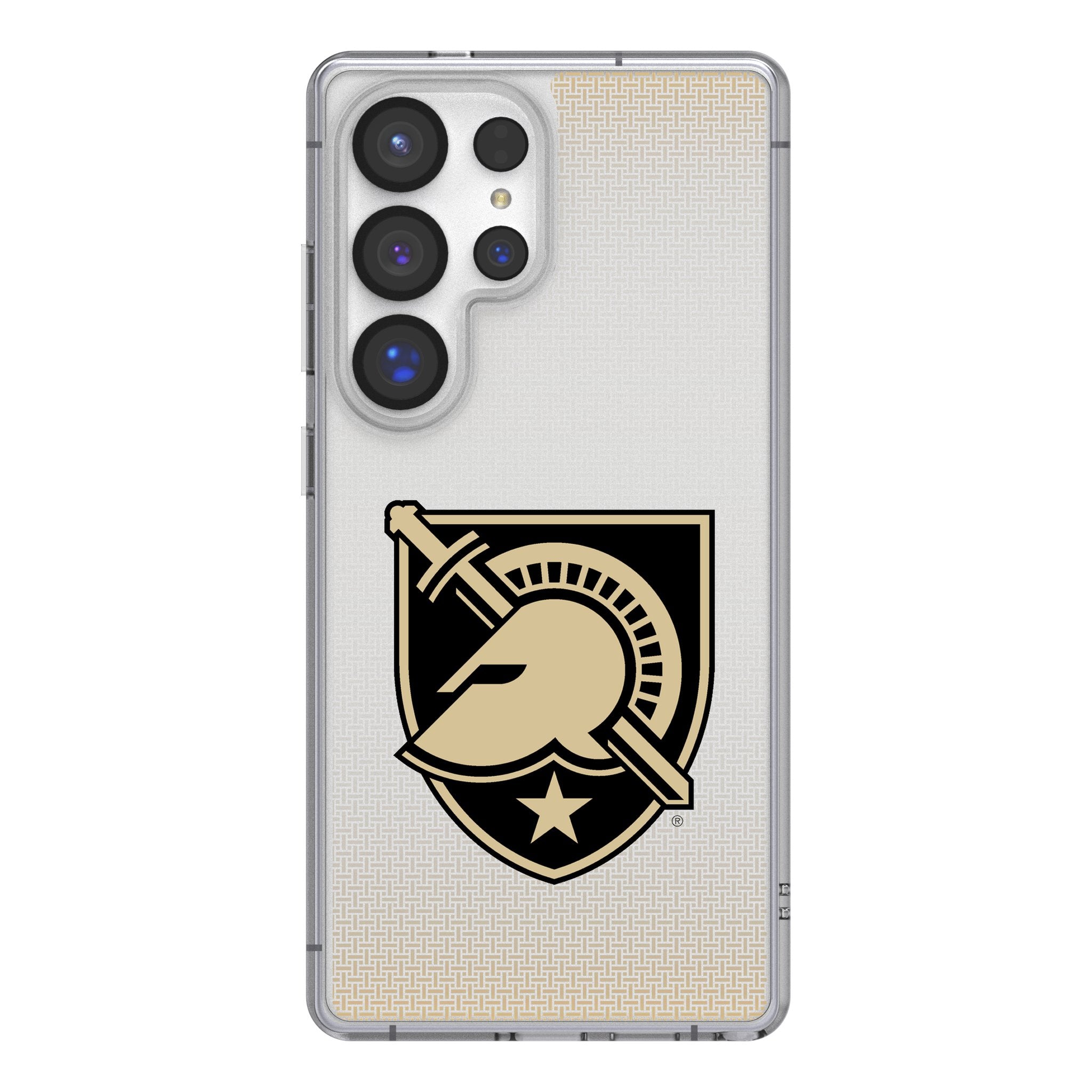 United States Military Academy Black Knights Linen Clear Phone Case for Samsung Galaxy 1