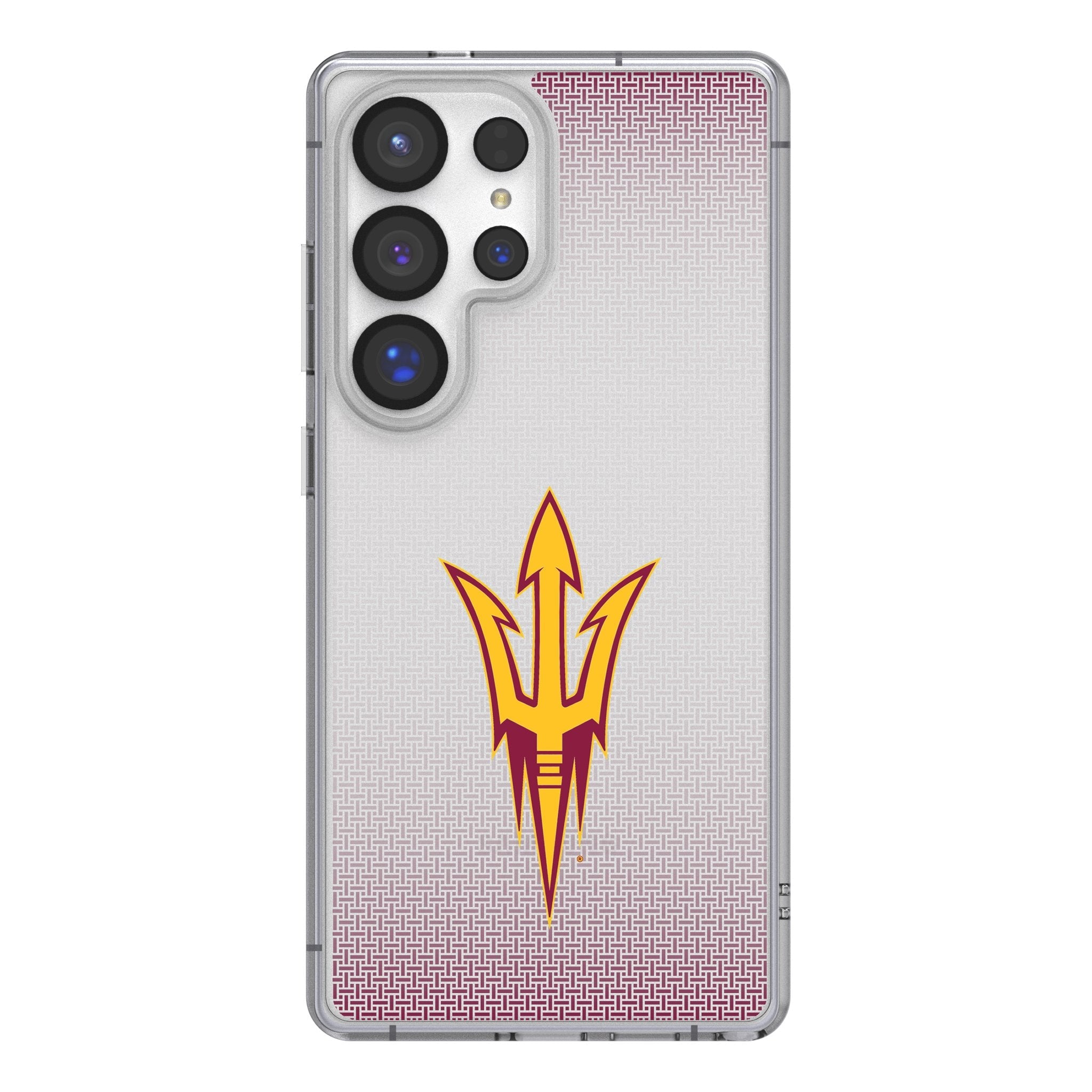 Arizona State University Sun Devils Linen Clear Phone Case for Samsung Galaxy 1
