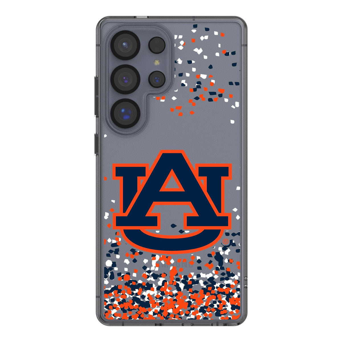 University of Auburn Tigers Confetti Clear Phone Case for Samsung Galaxy