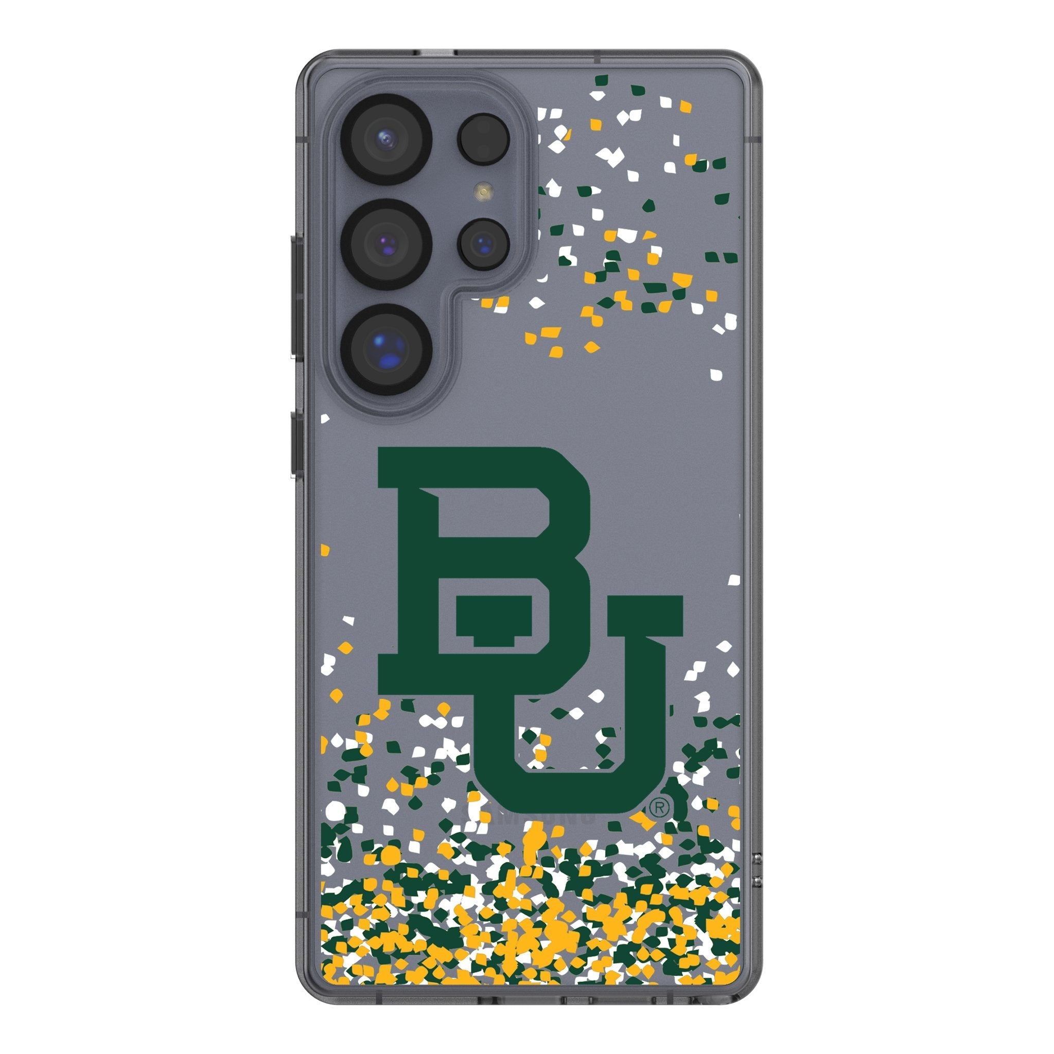 Baylor University Bears Confetti Clear Phone Case for Samsung Galaxy