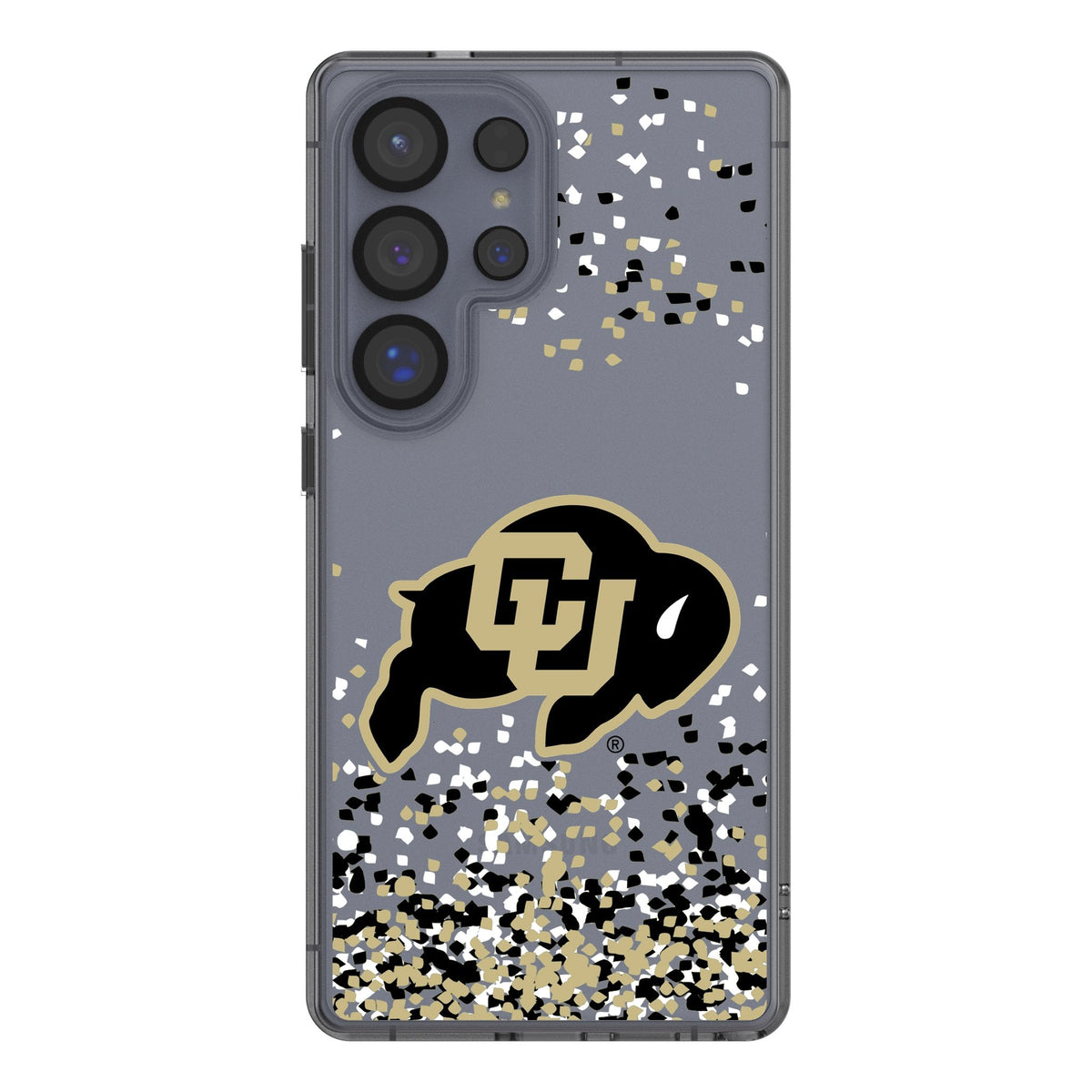 University of Colorado Buffaloes Confetti Clear Phone Case for Samsung Galaxy 1