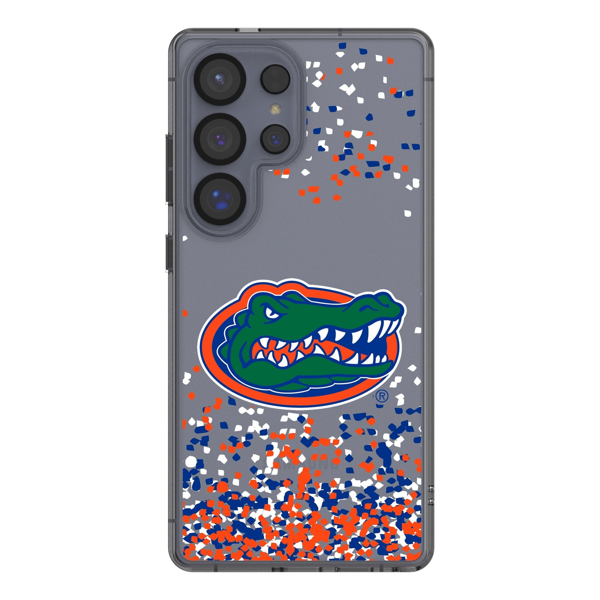 University of Florida Gators Confetti Clear Phone Case for Samsung Galaxy 1