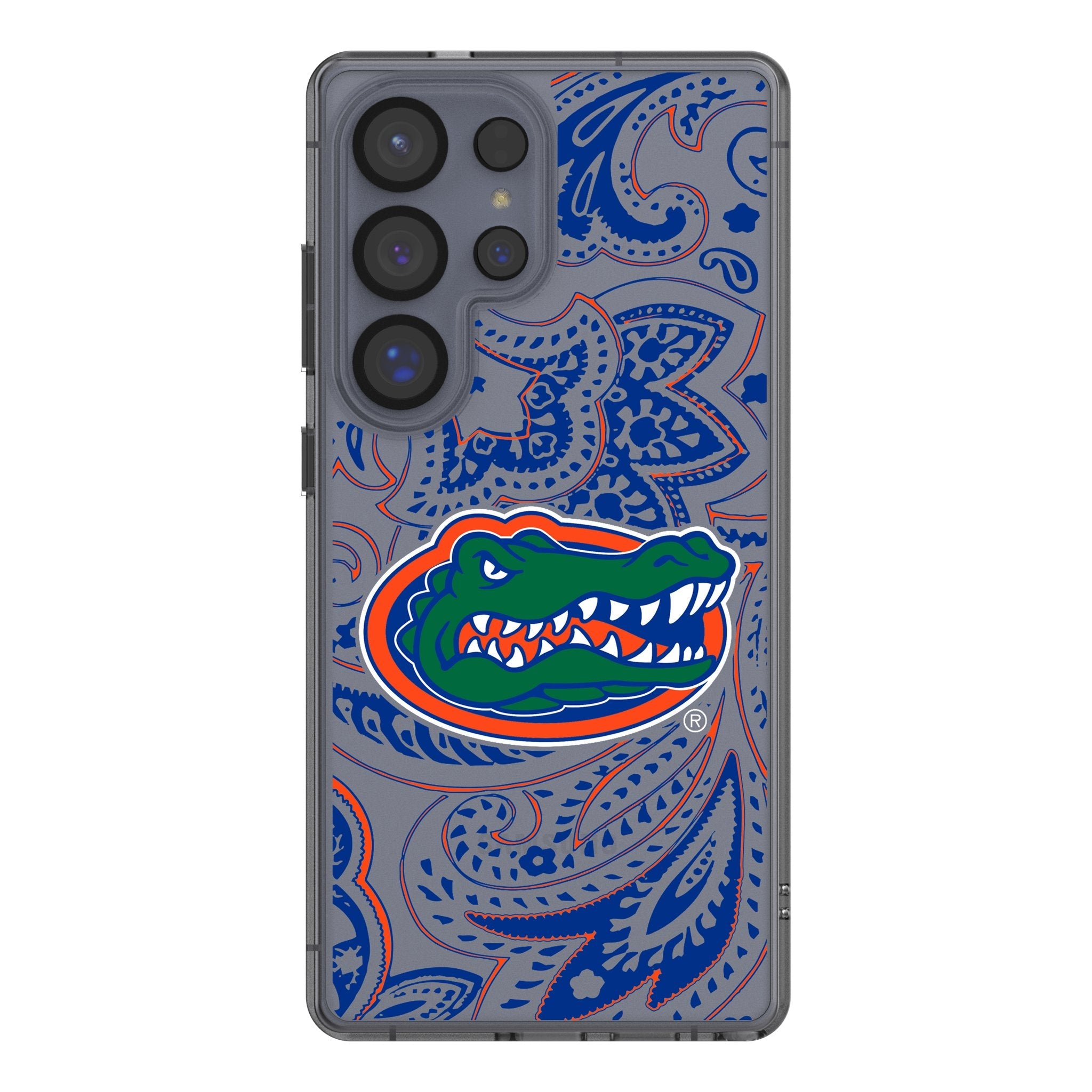 University of Florida Gators Paisley Clear Phone Case for Samsung Galaxy 1