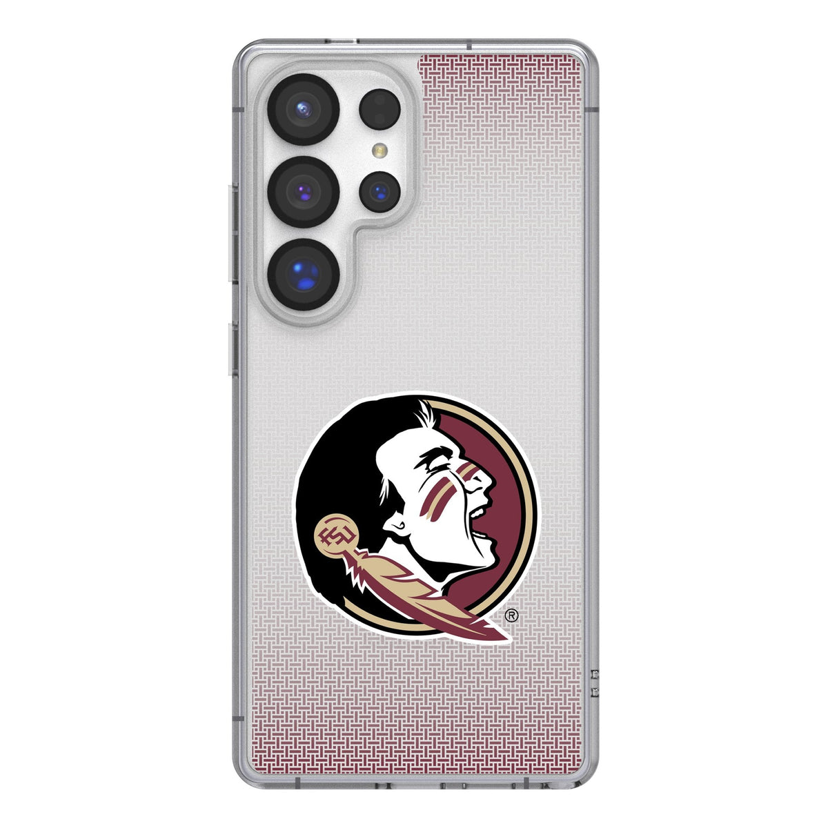Florida State University Seminoles Linen Clear Phone Case for Samsung Galaxy