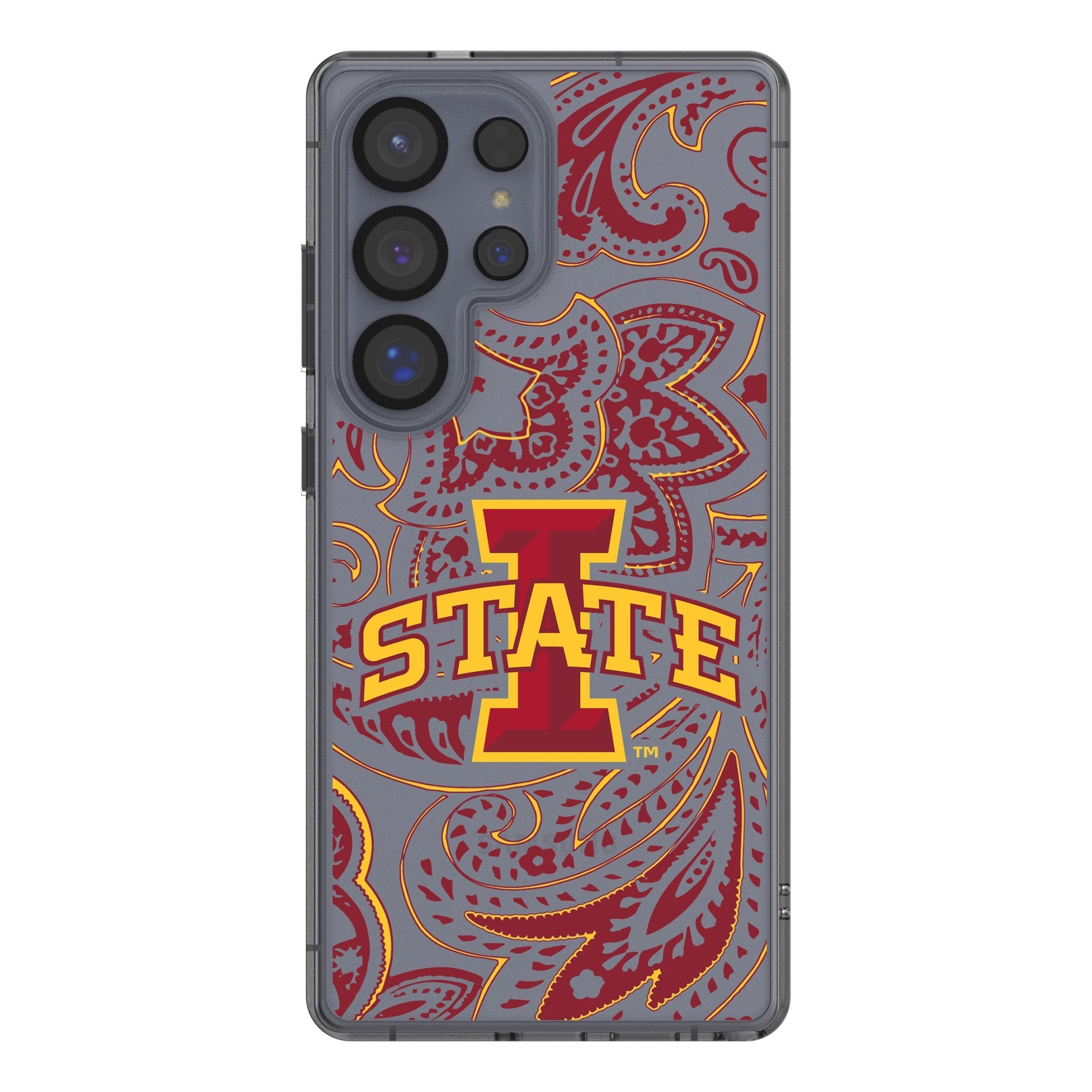 Iowa State University Cyclones Paisley Clear Phone Case for Samsung Galaxy