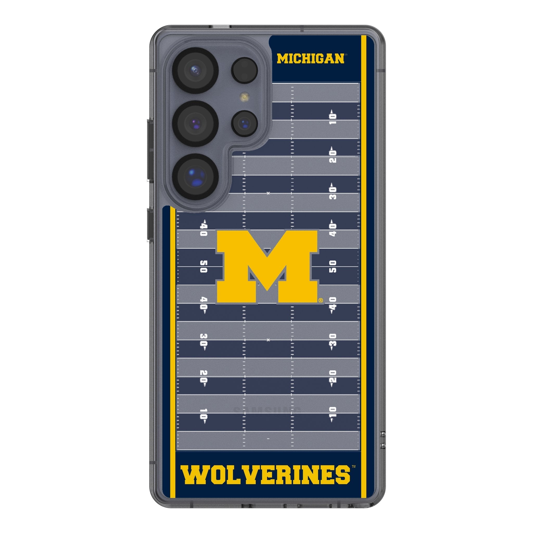 University of Michigan Wolverines Field Clear Phone Case for Samsung Galaxy 1