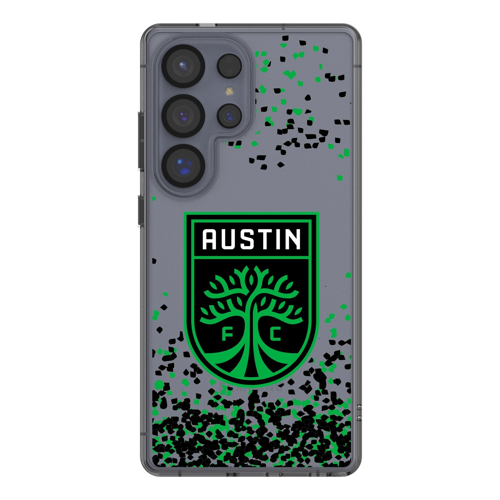 Austin FC Confetti Clear Phone Case for Samsung Galaxy