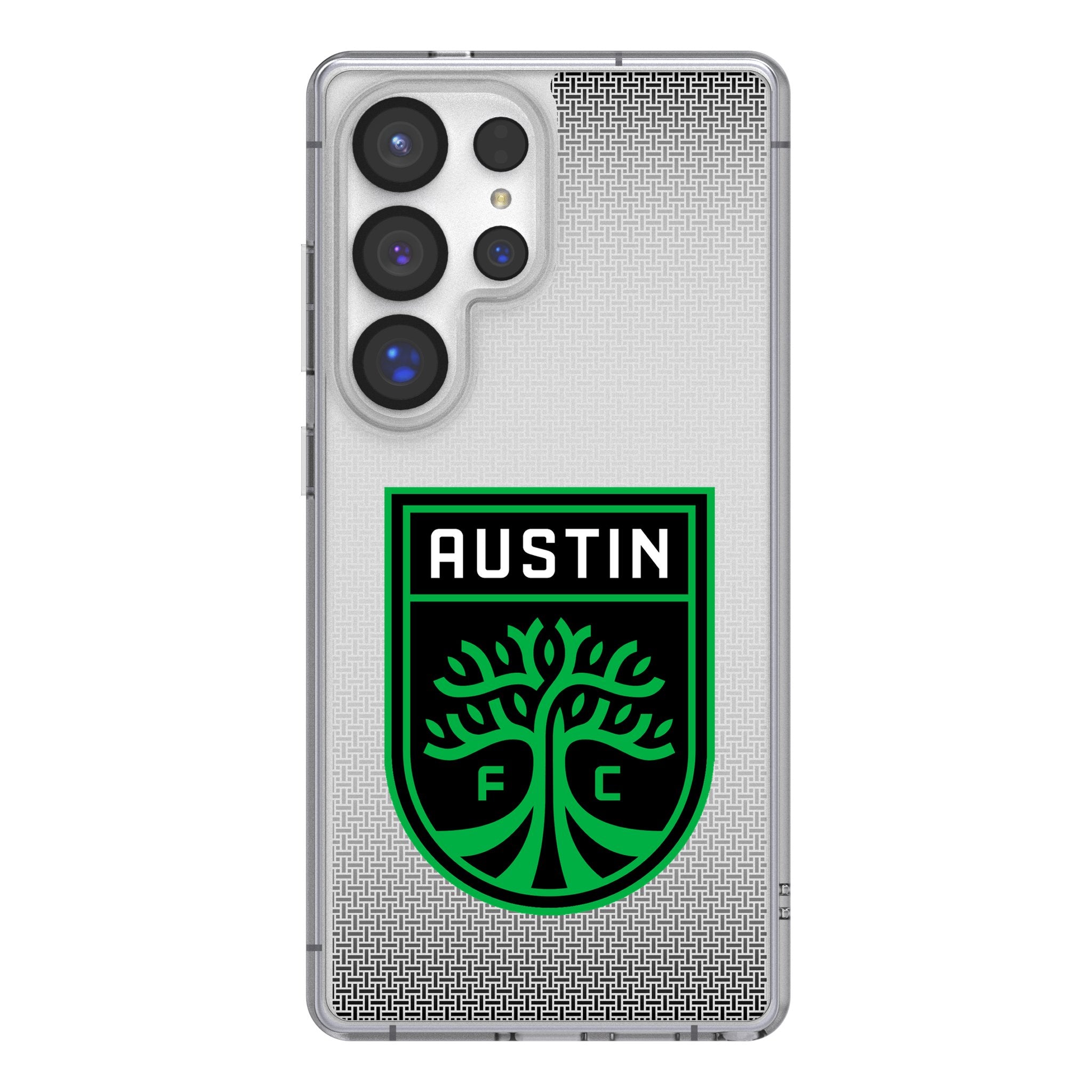Austin FC Linen Clear Phone Case for Samsung Galaxy
