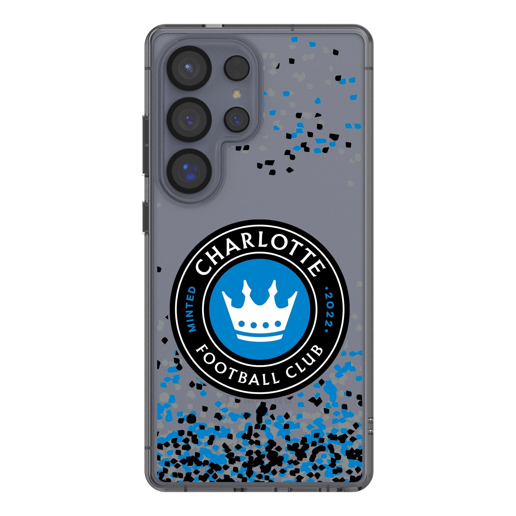 Charlotte FC Confetti Clear Phone Case for Samsung Galaxy 1