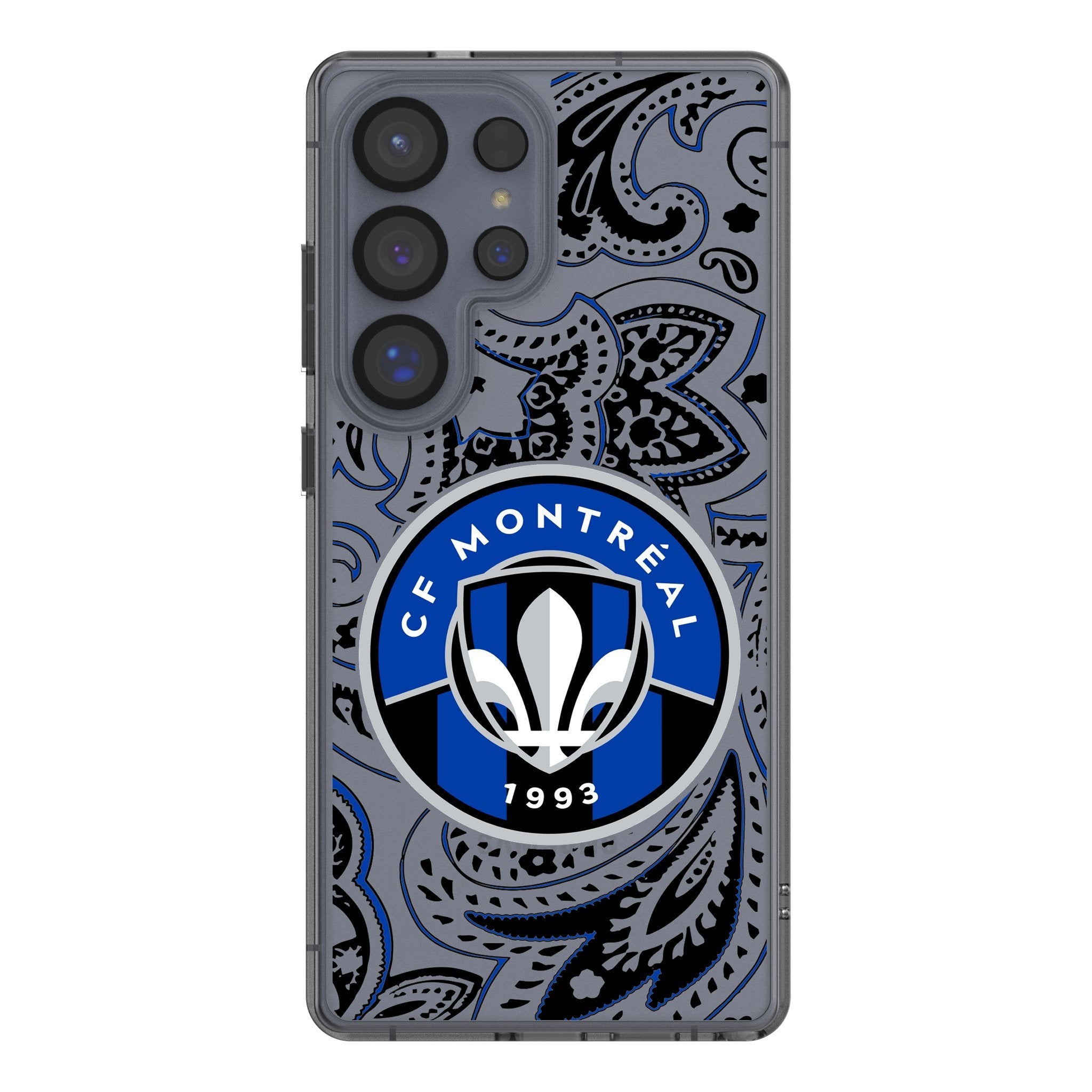 CF Montreal Paisley Clear Phone Case for Samsung Galaxy