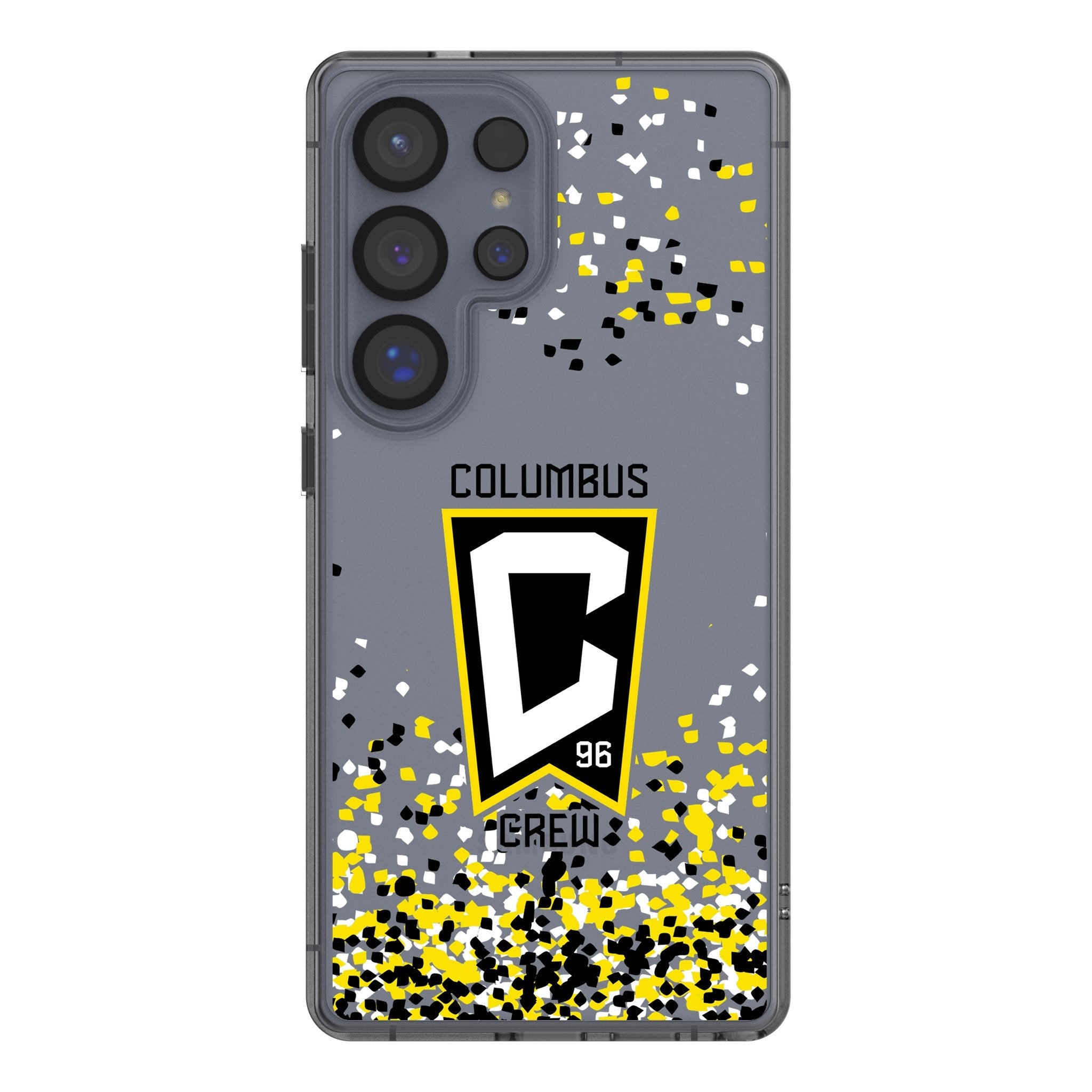 Columbus Crew Confetti Clear Phone Case for Samsung Galaxy