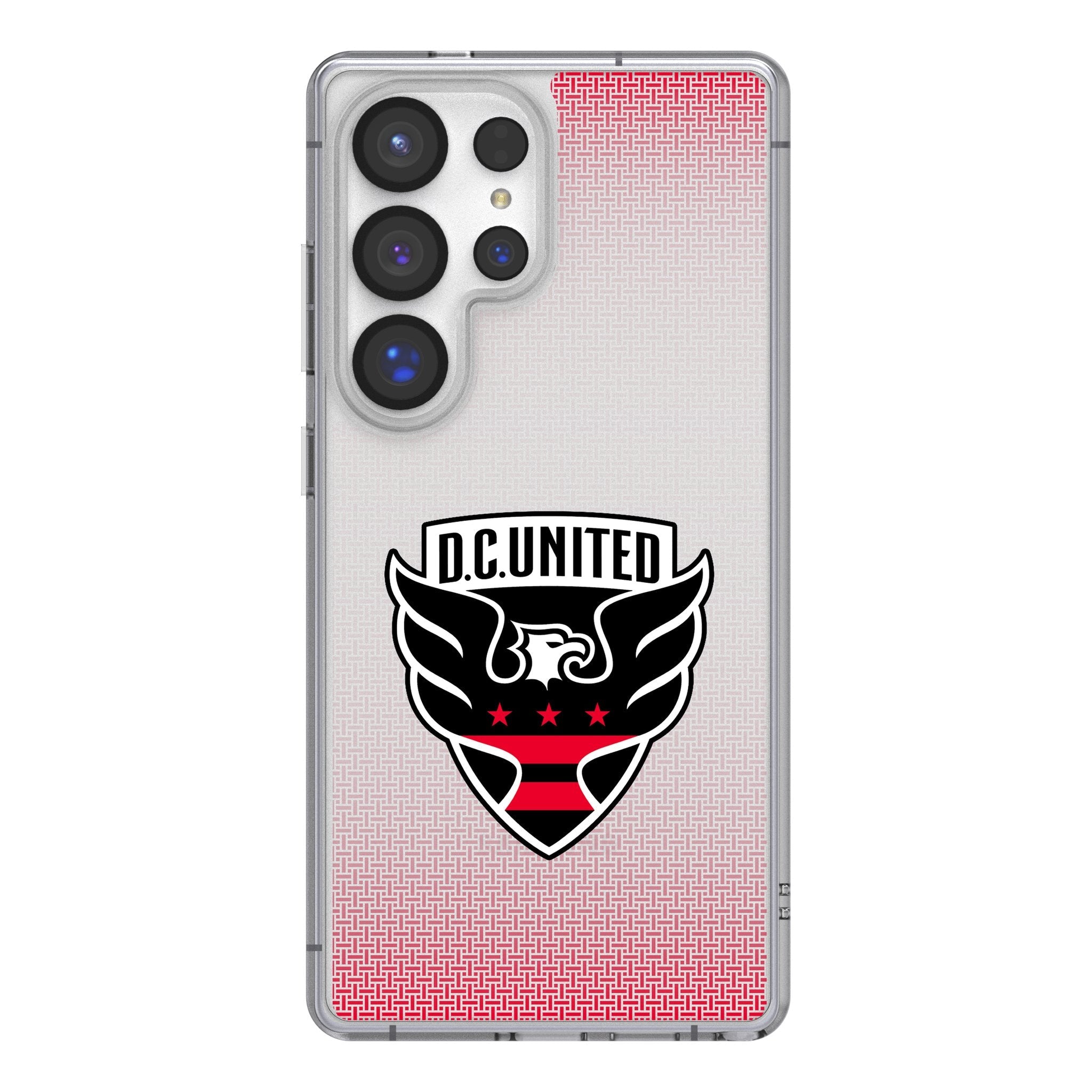 DC United Linen Clear Phone Case for Samsung Galaxy