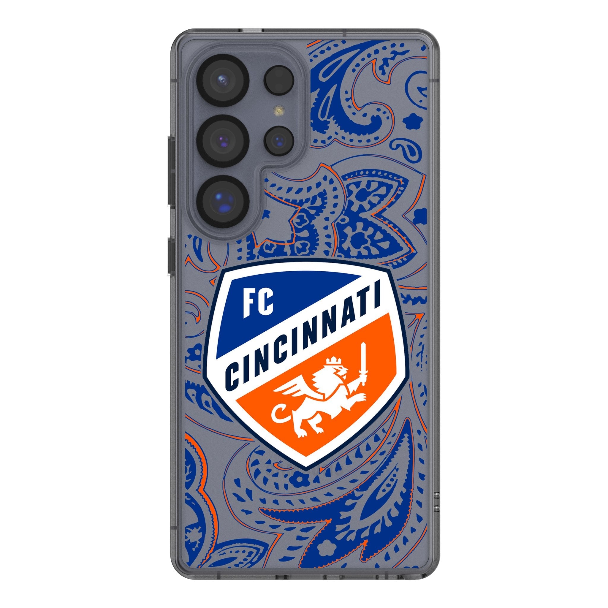 FC Cincinnati Paisley Clear Phone Case for Samsung Galaxy 1
