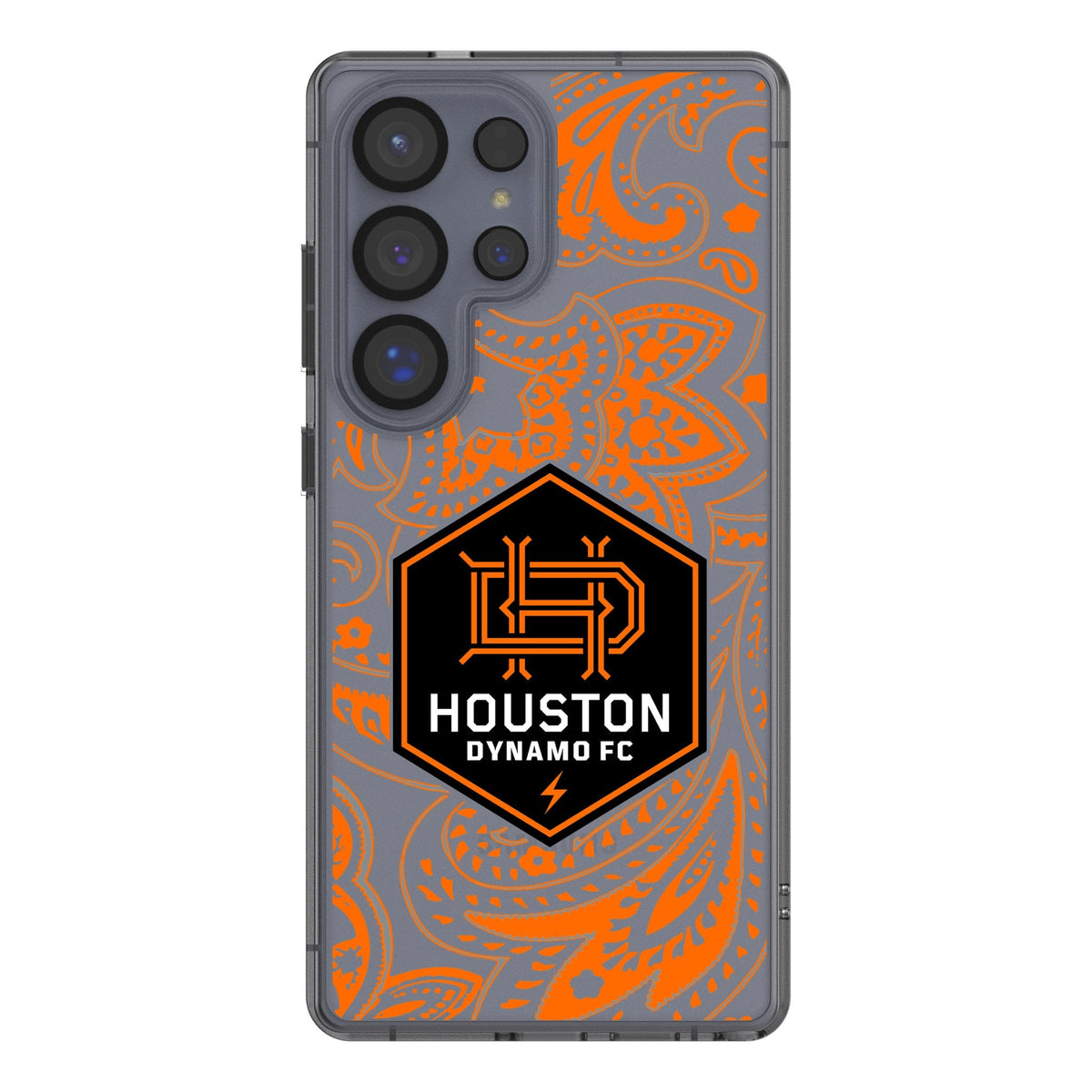 Houston Dynamo Paisley Clear Phone Case for Samsung Galaxy