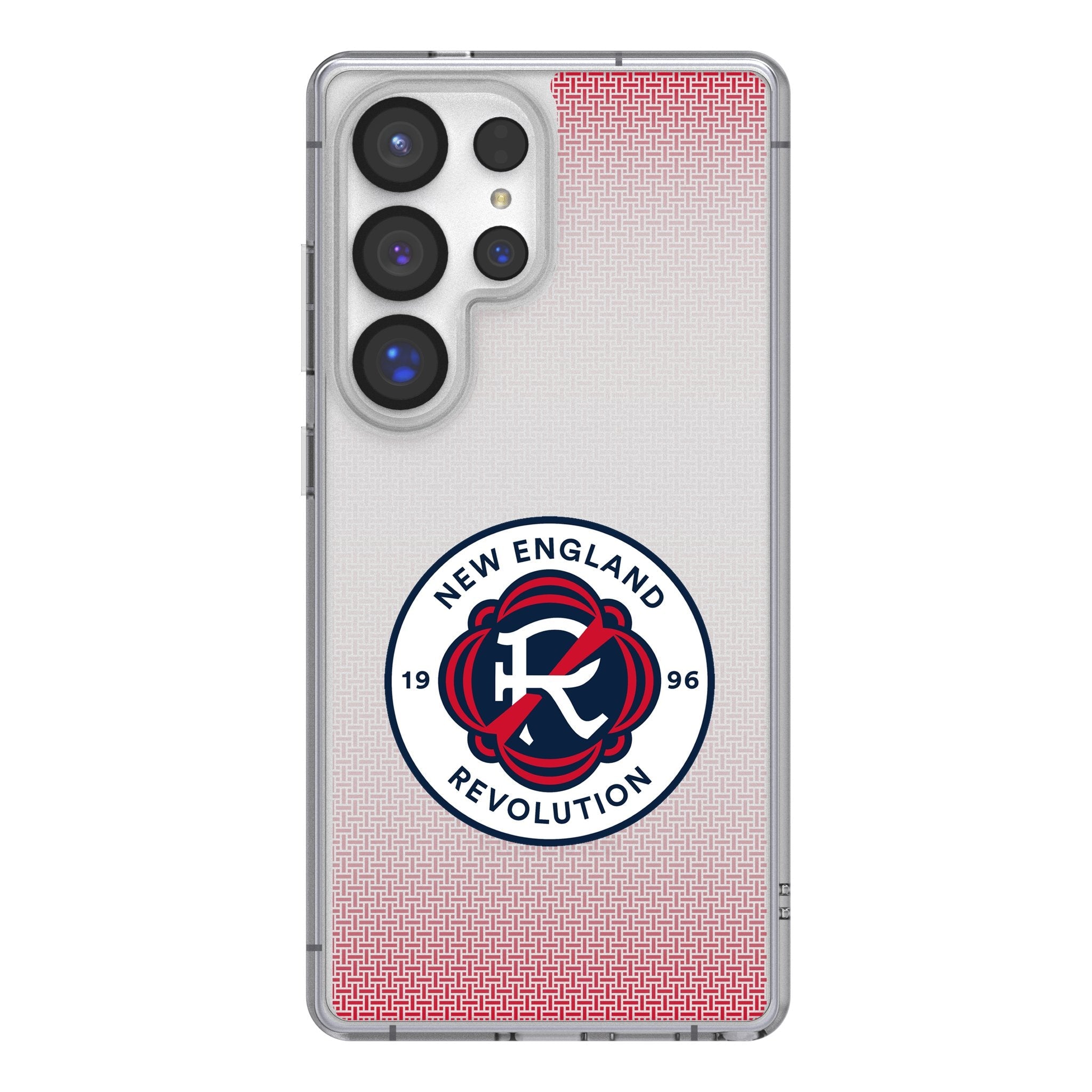 New England Revolution Linen Clear Phone Case for Samsung Galaxy