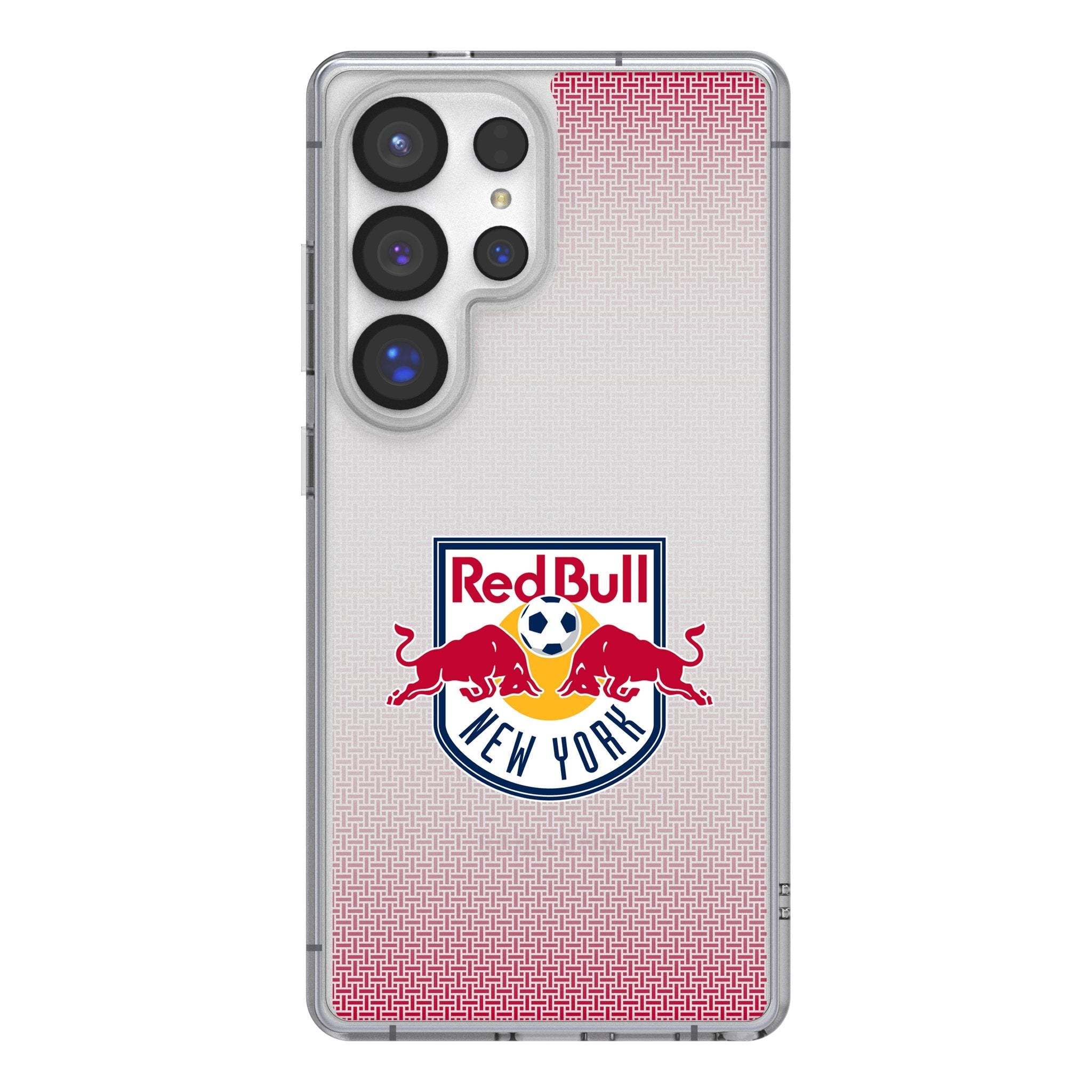 New York Red Bulls Linen Clear Phone Case for Samsung Galaxy