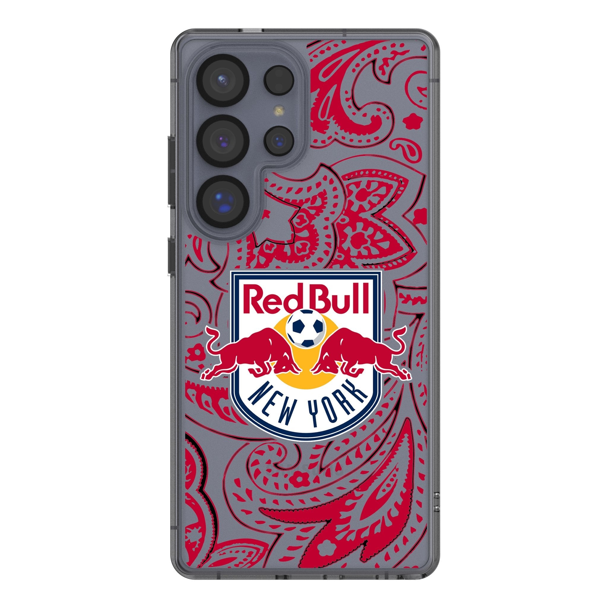 New York Red Bulls Paisley Clear Phone Case for Samsung Galaxy