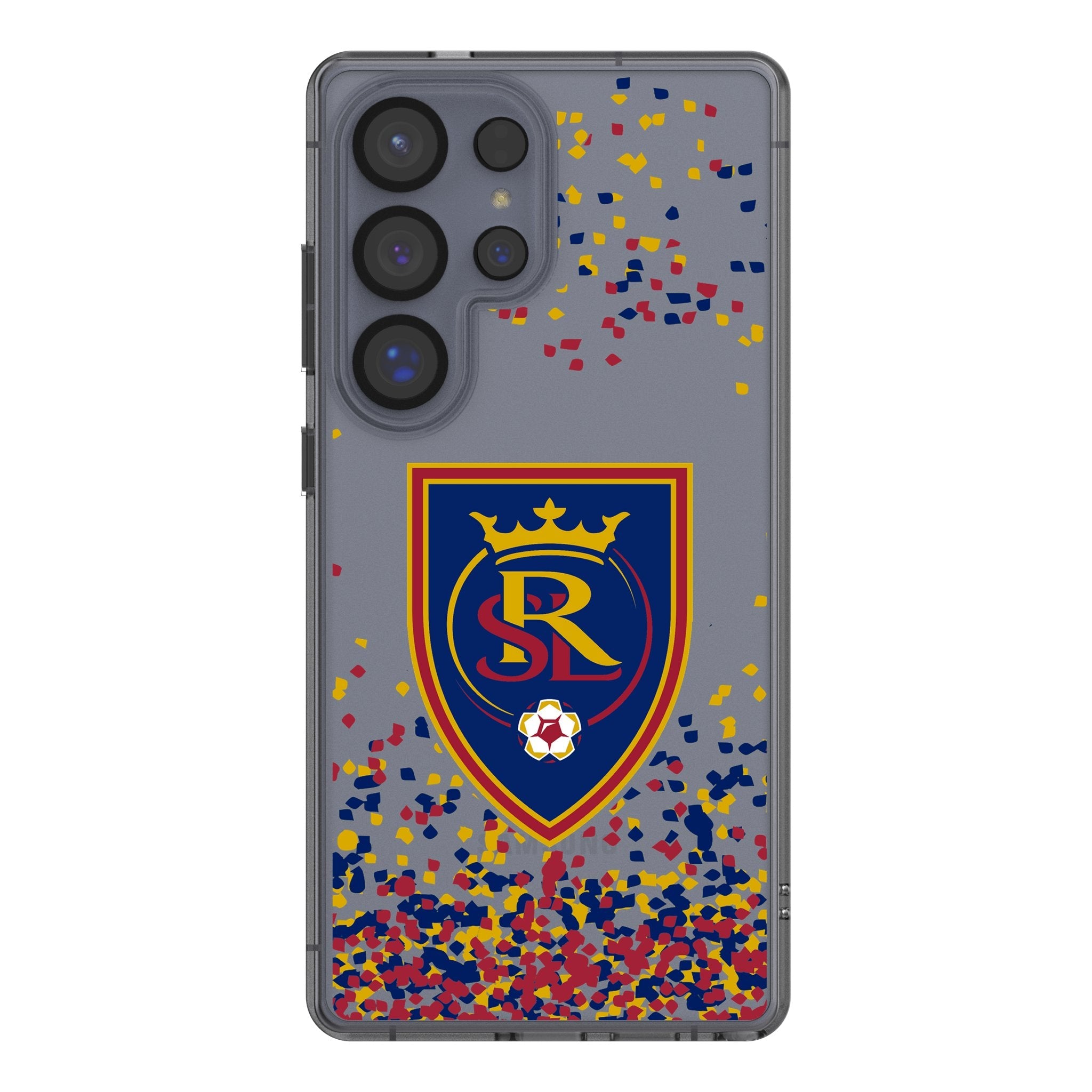 Real Salt Lake Confetti Clear Phone Case for Samsung Galaxy