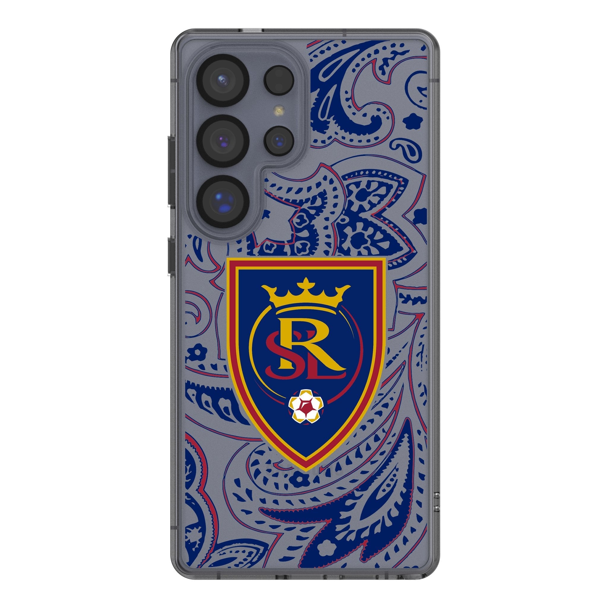Real Salt Lake Paisley Clear Phone Case for Samsung Galaxy